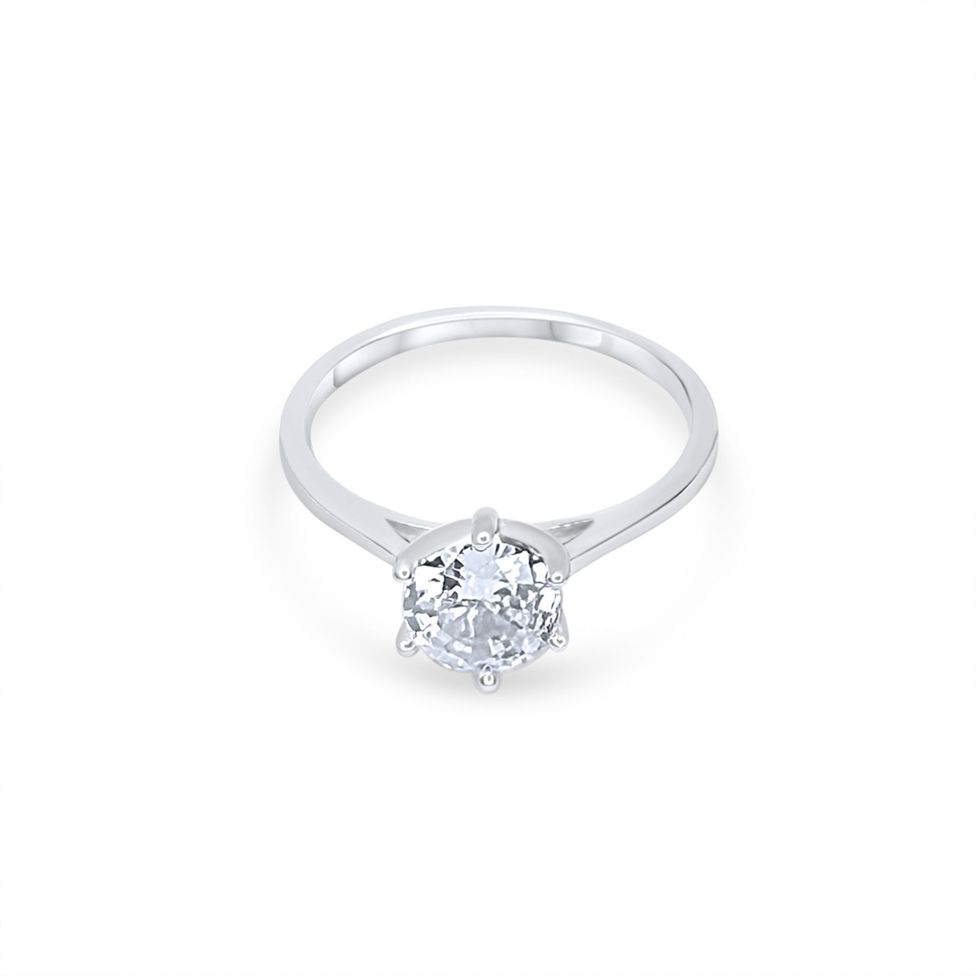 Μονόπετρο δαχτυλίδι με ζιργκόν πέτρα