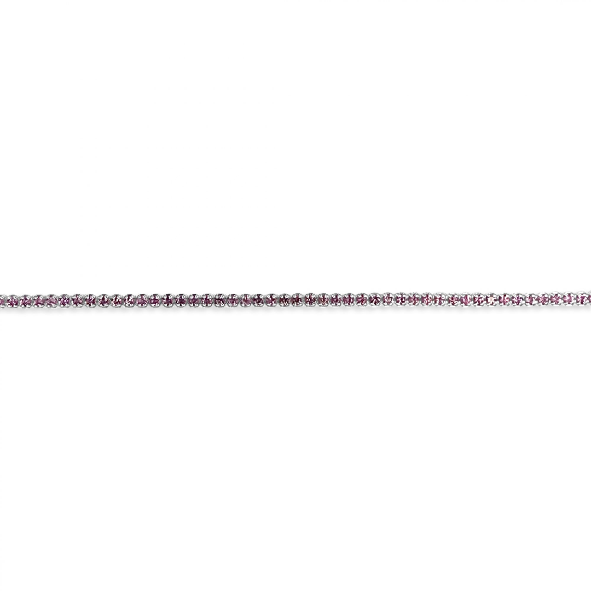 Βραχιόλι ριβιέρα με πέτρες ρουμπίνια