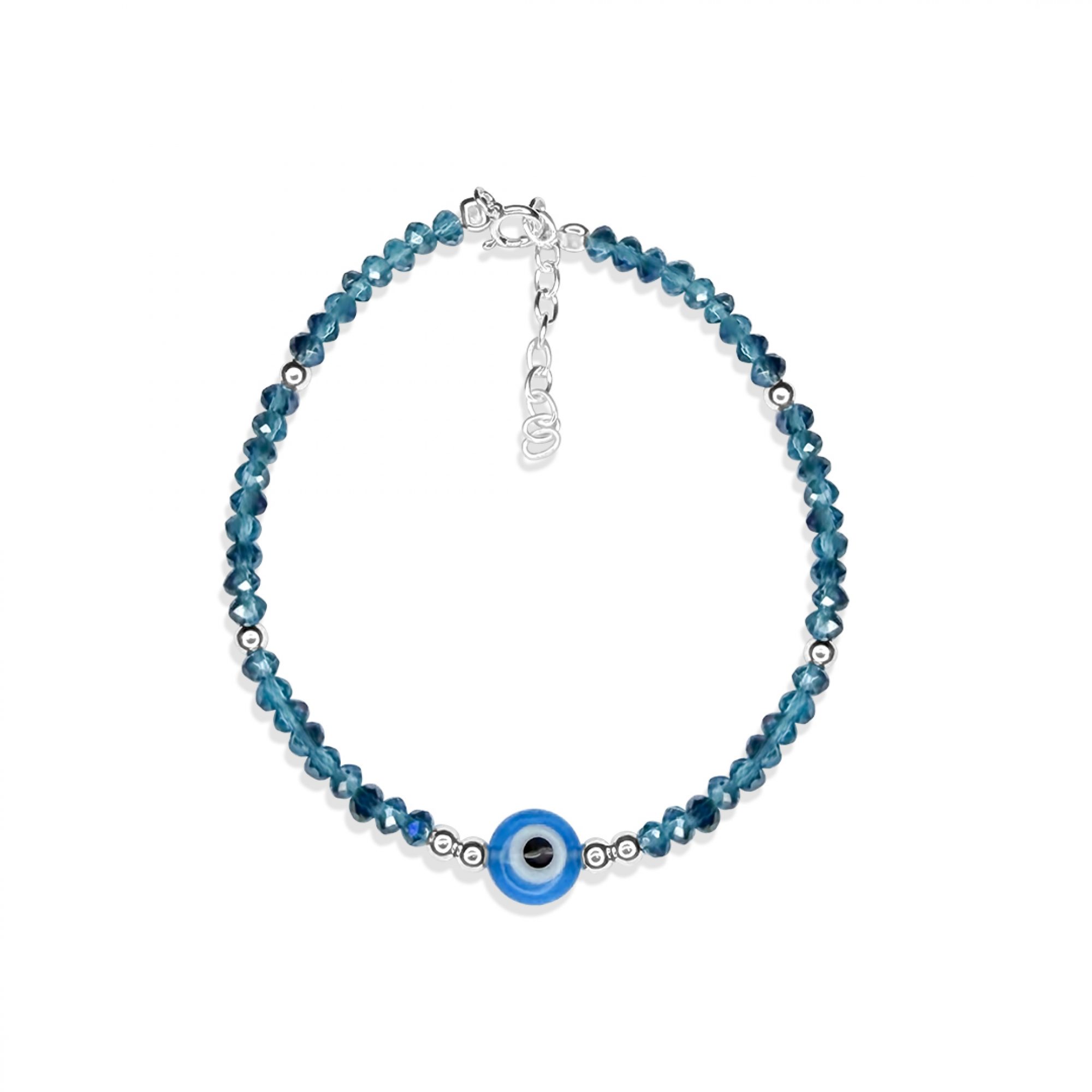 Βραχιόλι μάτι με πέτρες τιρκουάζ