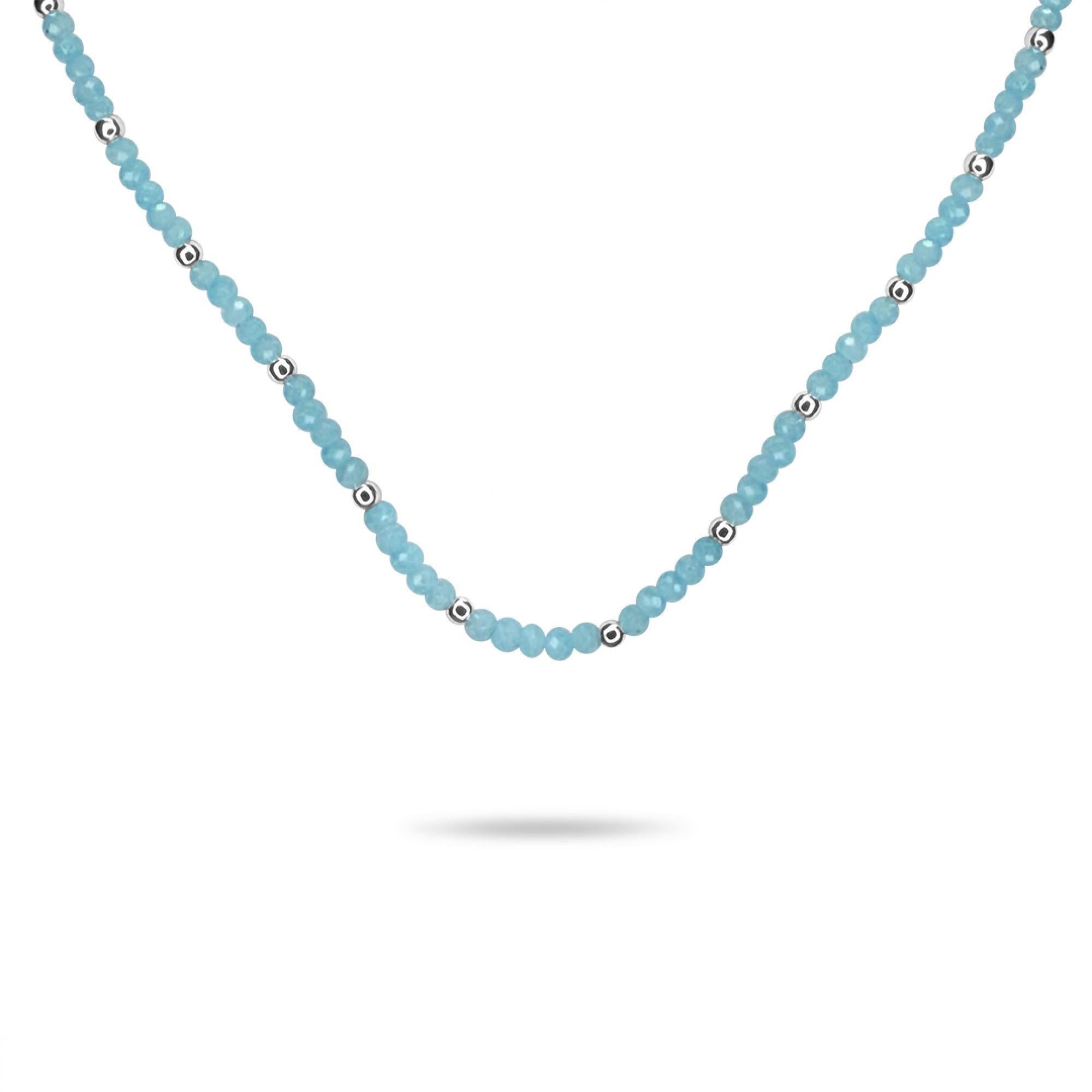 Necklace with turquoise beads