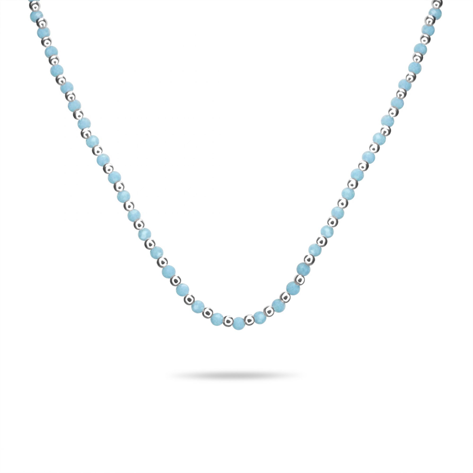 Necklace with turquoise beads