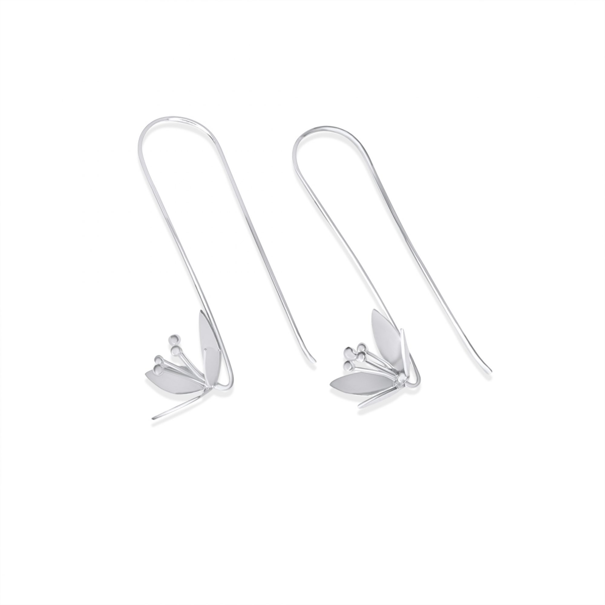 Σκουλαρίκια κρεμαστά λουλούδι