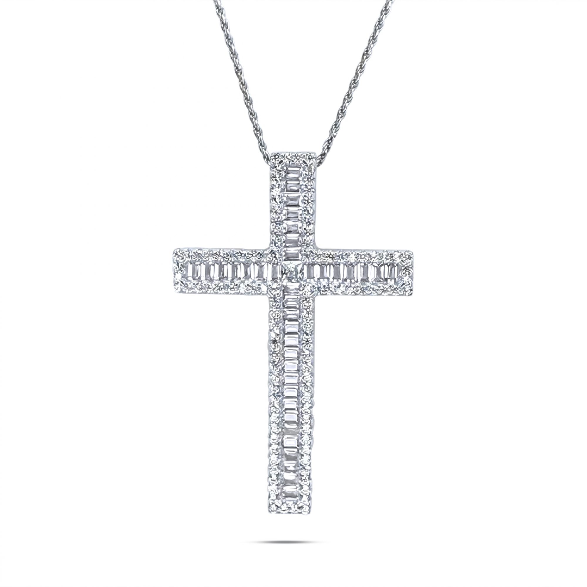 Σταυρός με ζιργκόν πέτρες