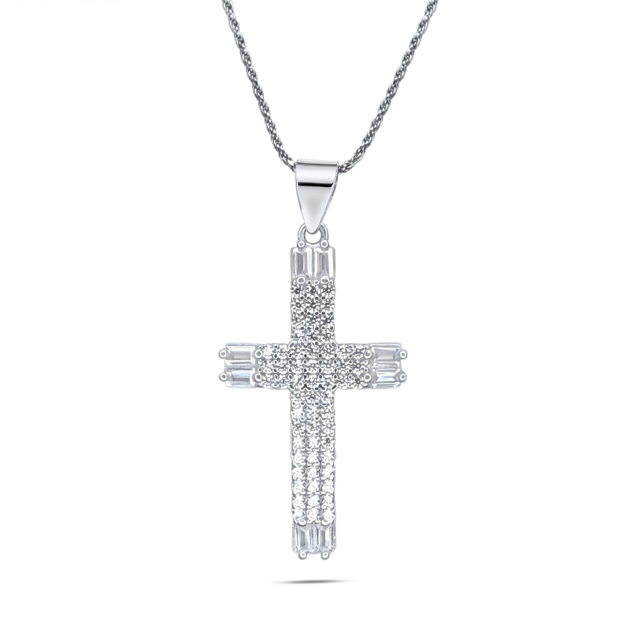 Σταυρός με ζιργκόν πέτρες