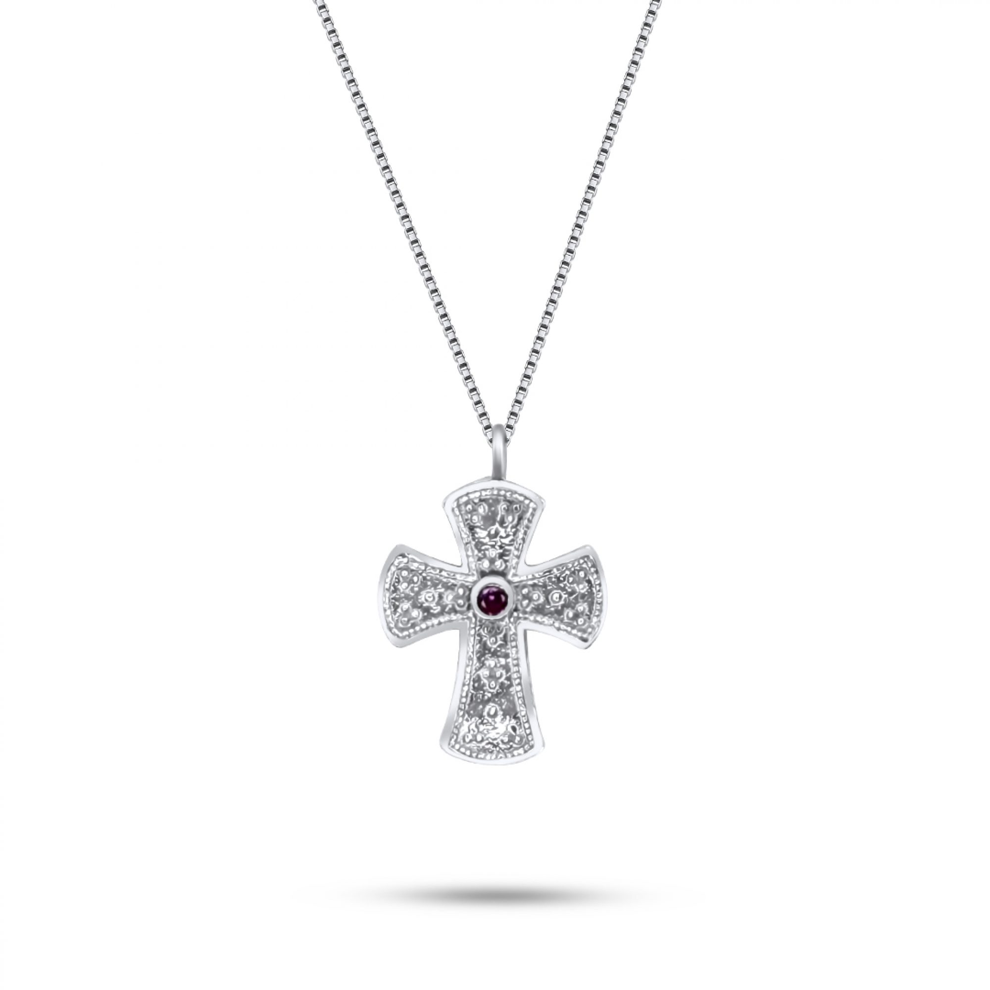 Σταυρός με ρουμπίνι πέτρα