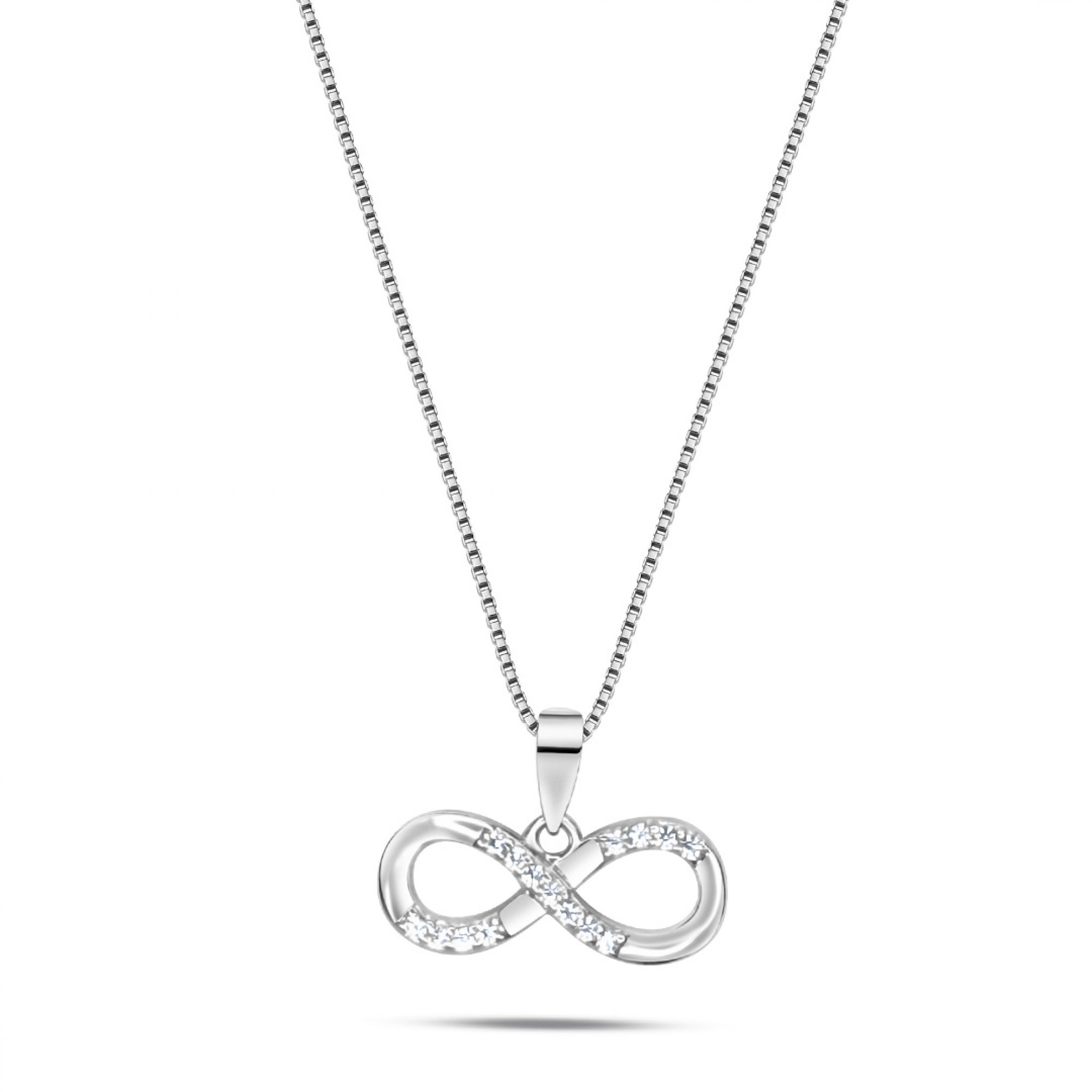 Κολιέ άπειρο με πέτρες ζιργκόν