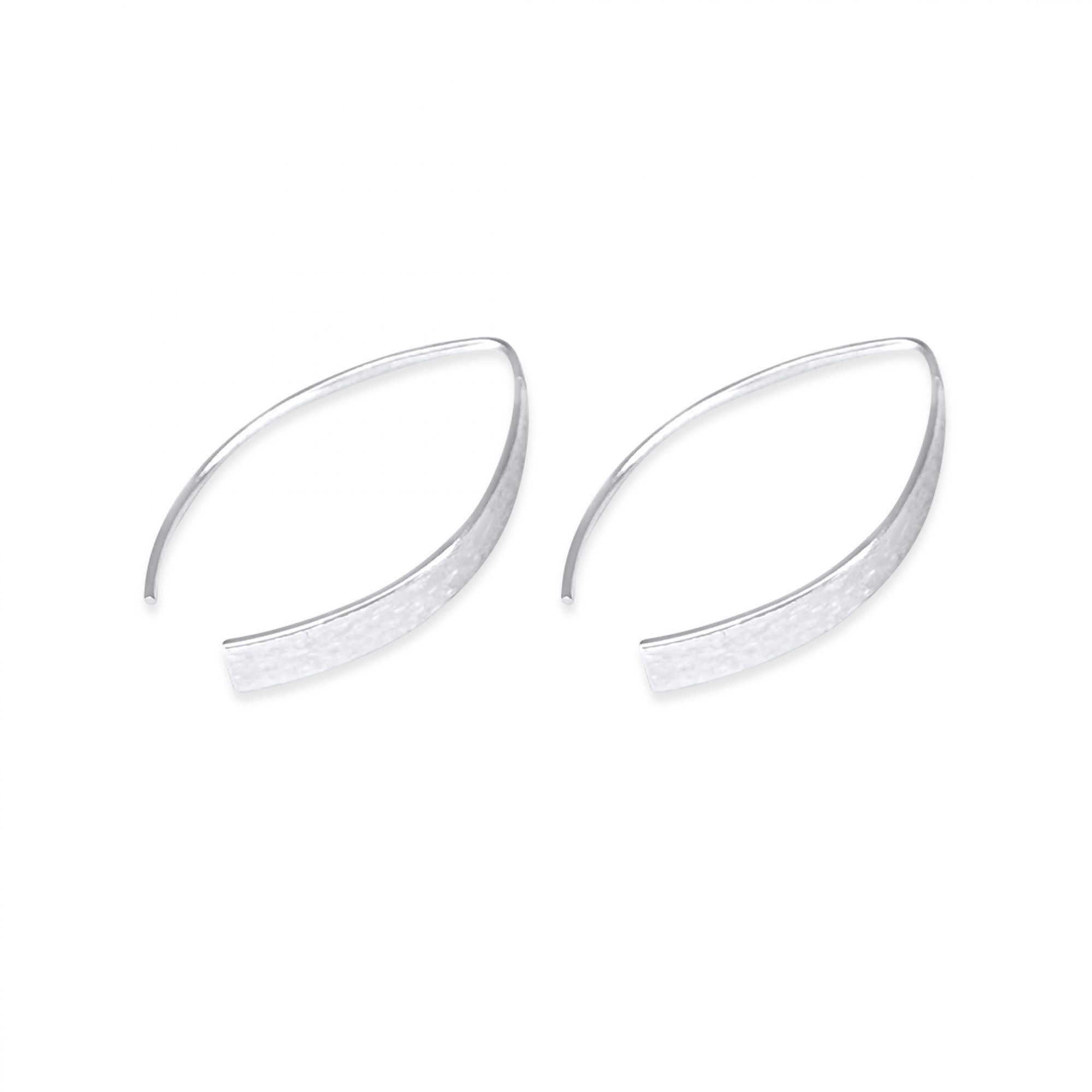 Σκουλαρίκια κρεμαστά σατινέ