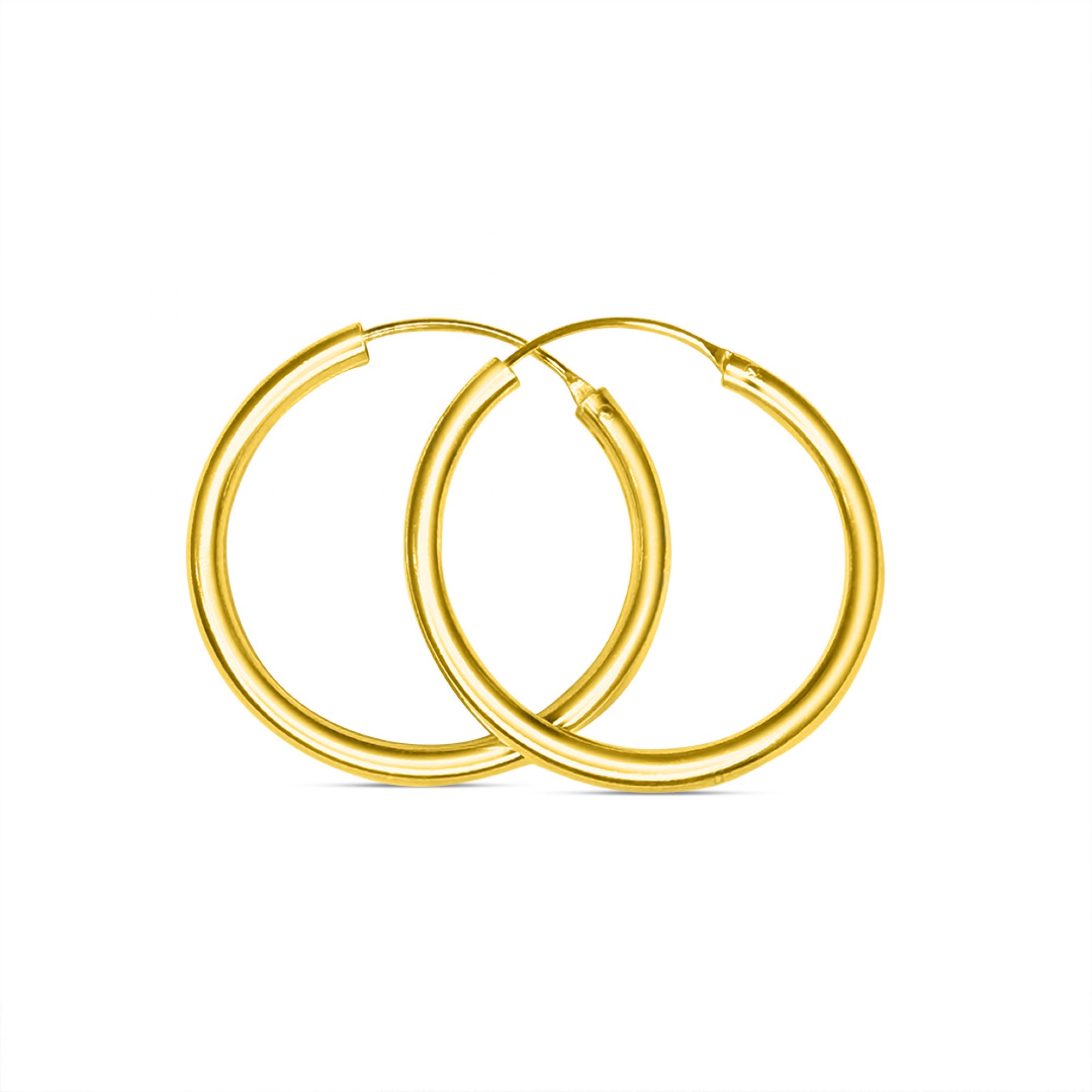 Κρίκοι επίχρυσοι (34mm)