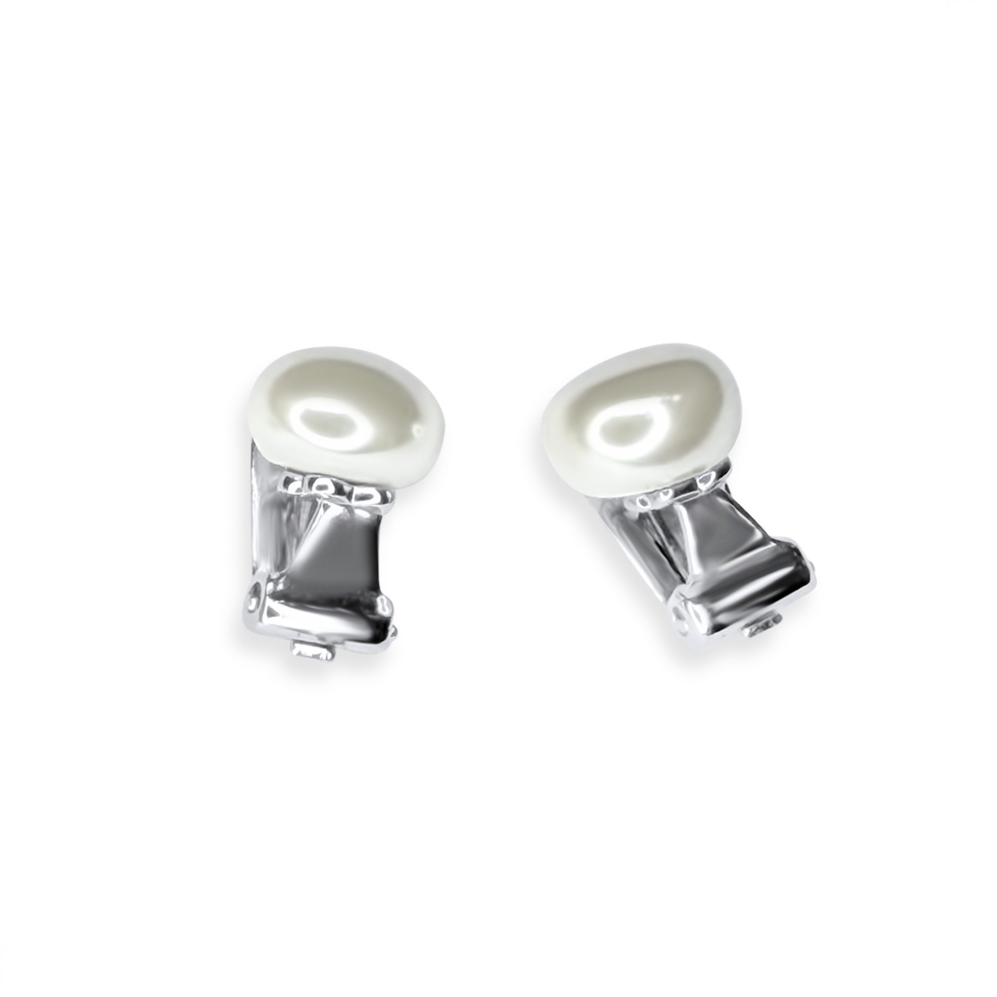 Σκουλαρίκια μαργαριτάρι με κλιπς