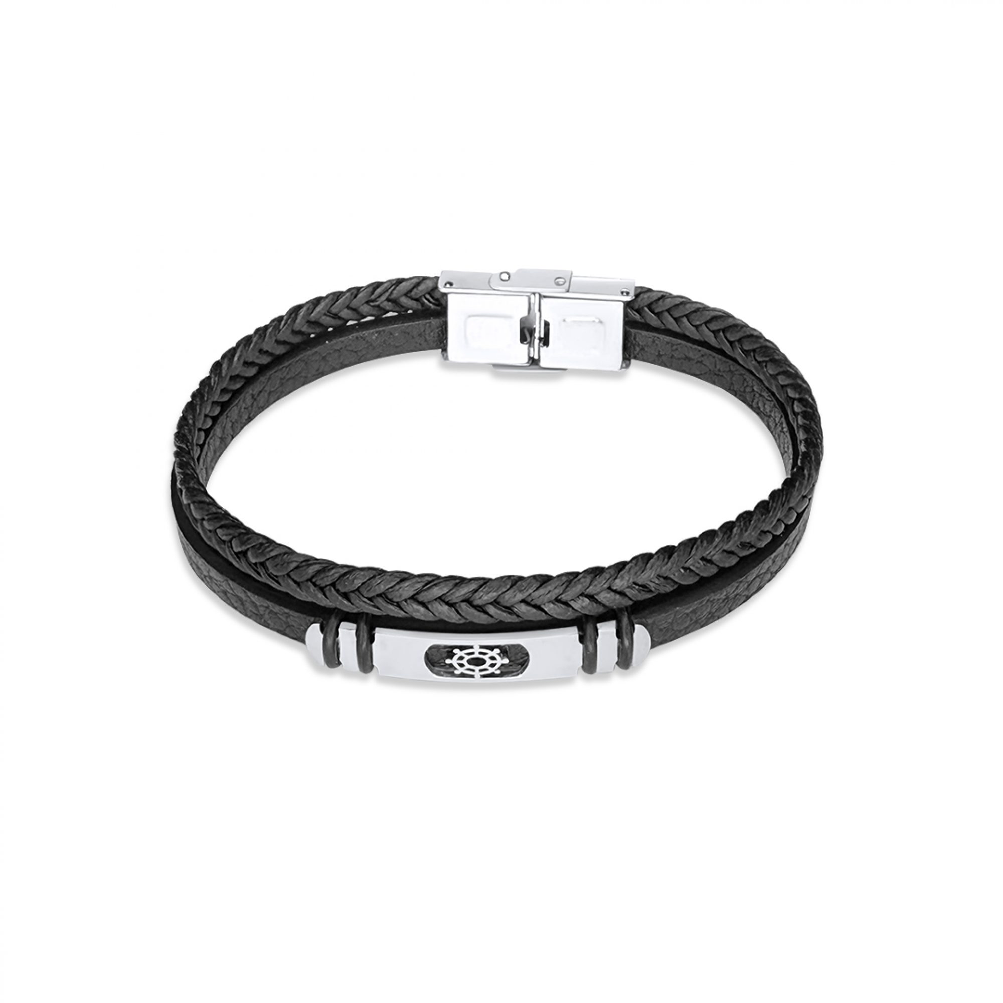 Χειροπέδα από δέρμα και ατσάλι