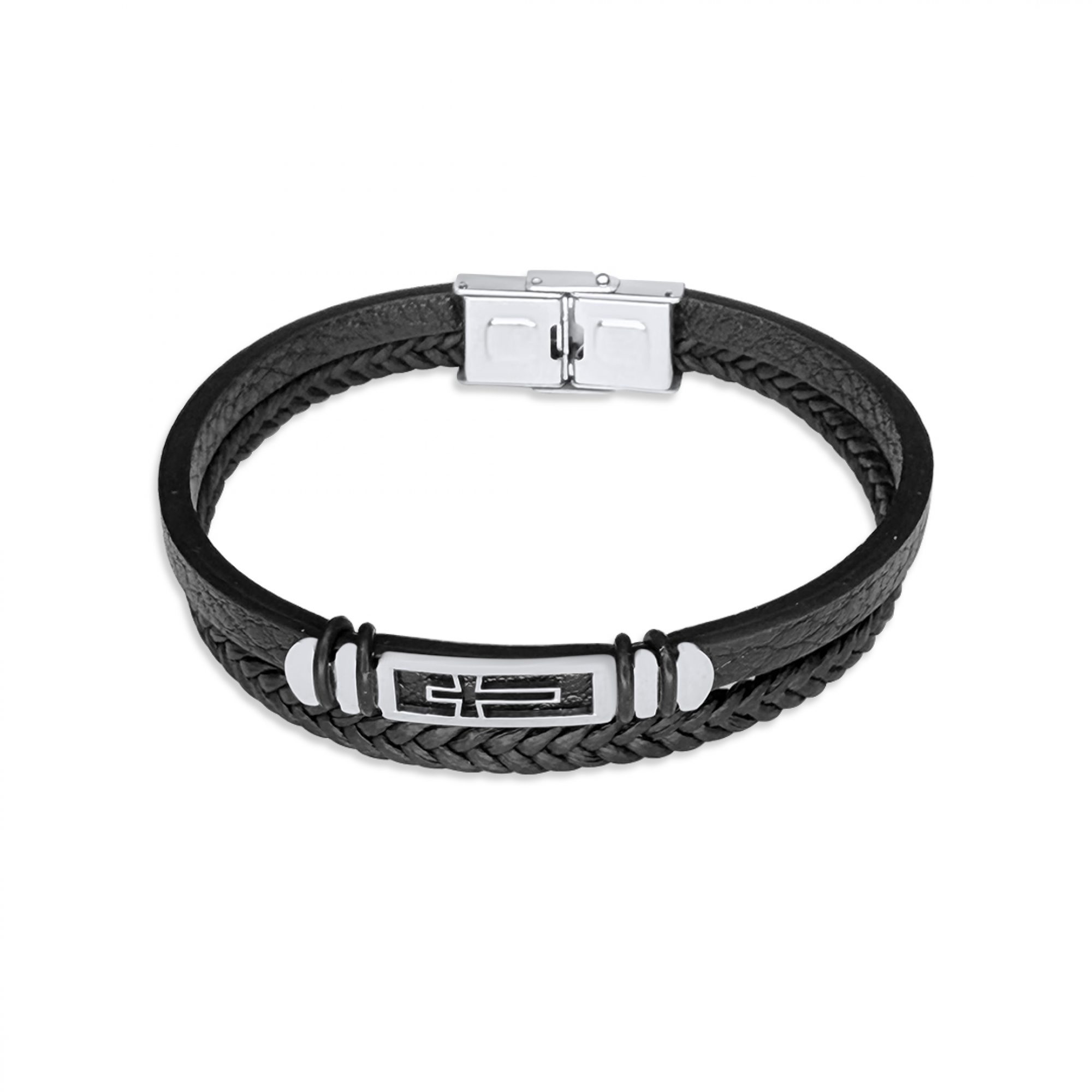 Χειροπέδα από δέρμα και ατσάλι