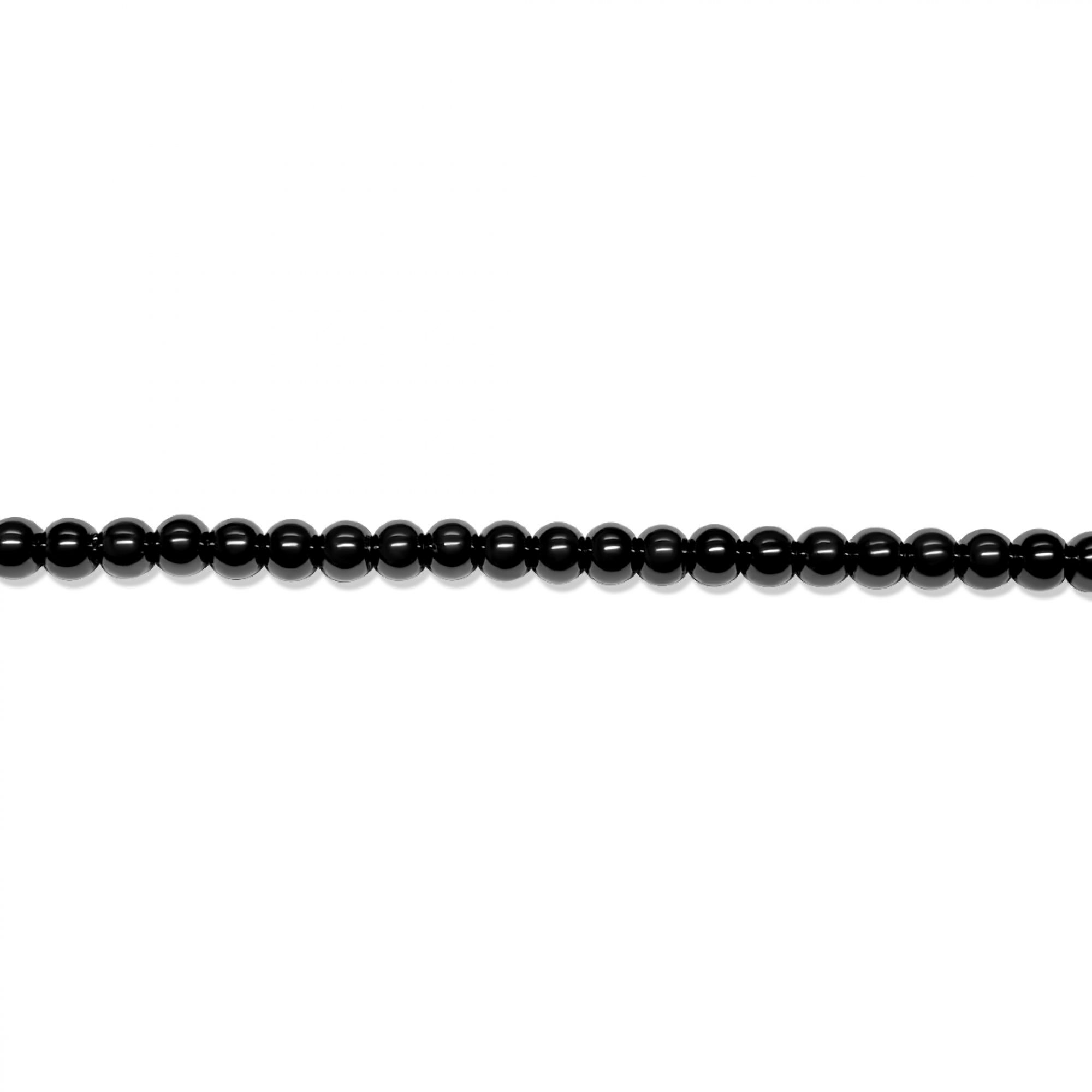 Steel bracelet with beads