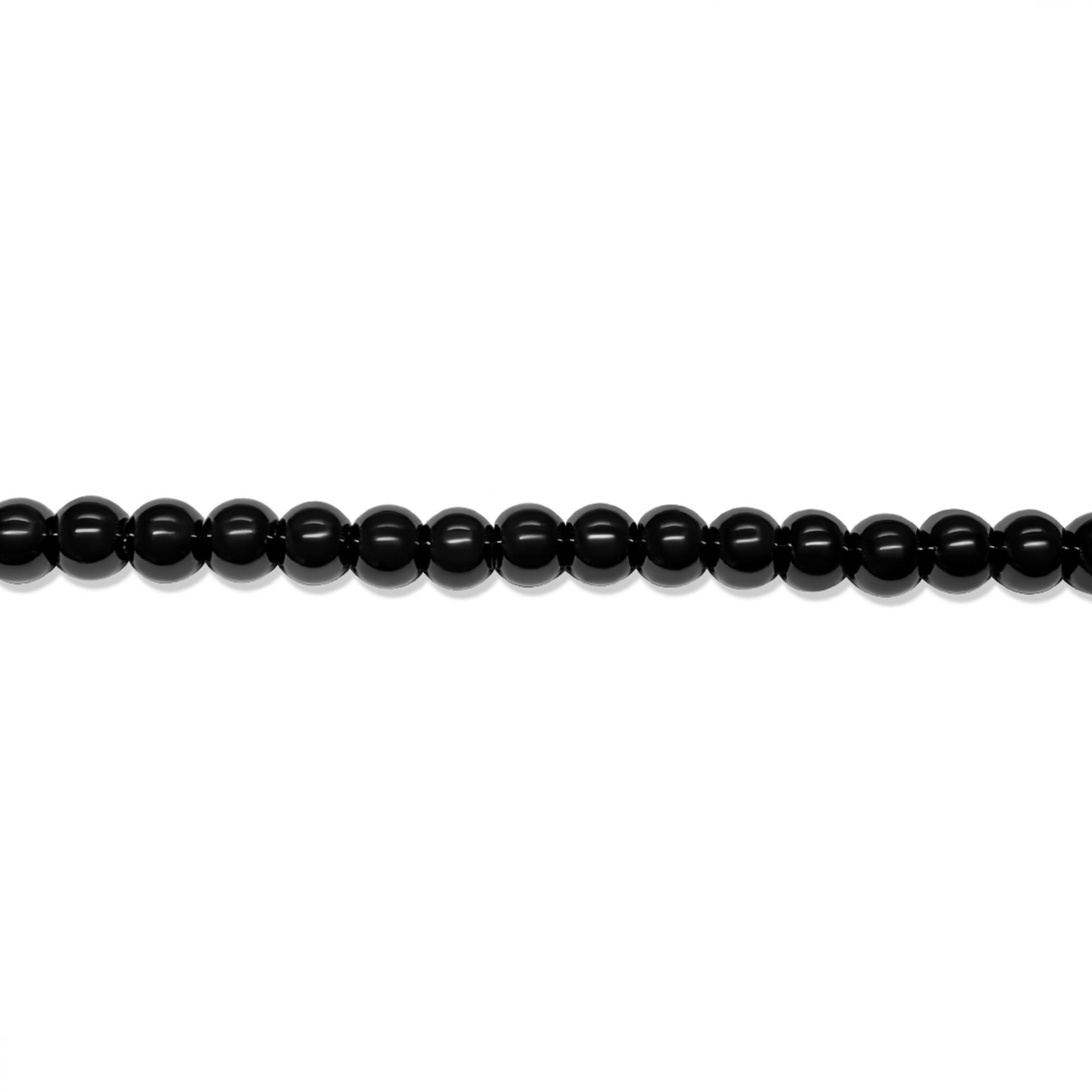 Steel bracelet with beads