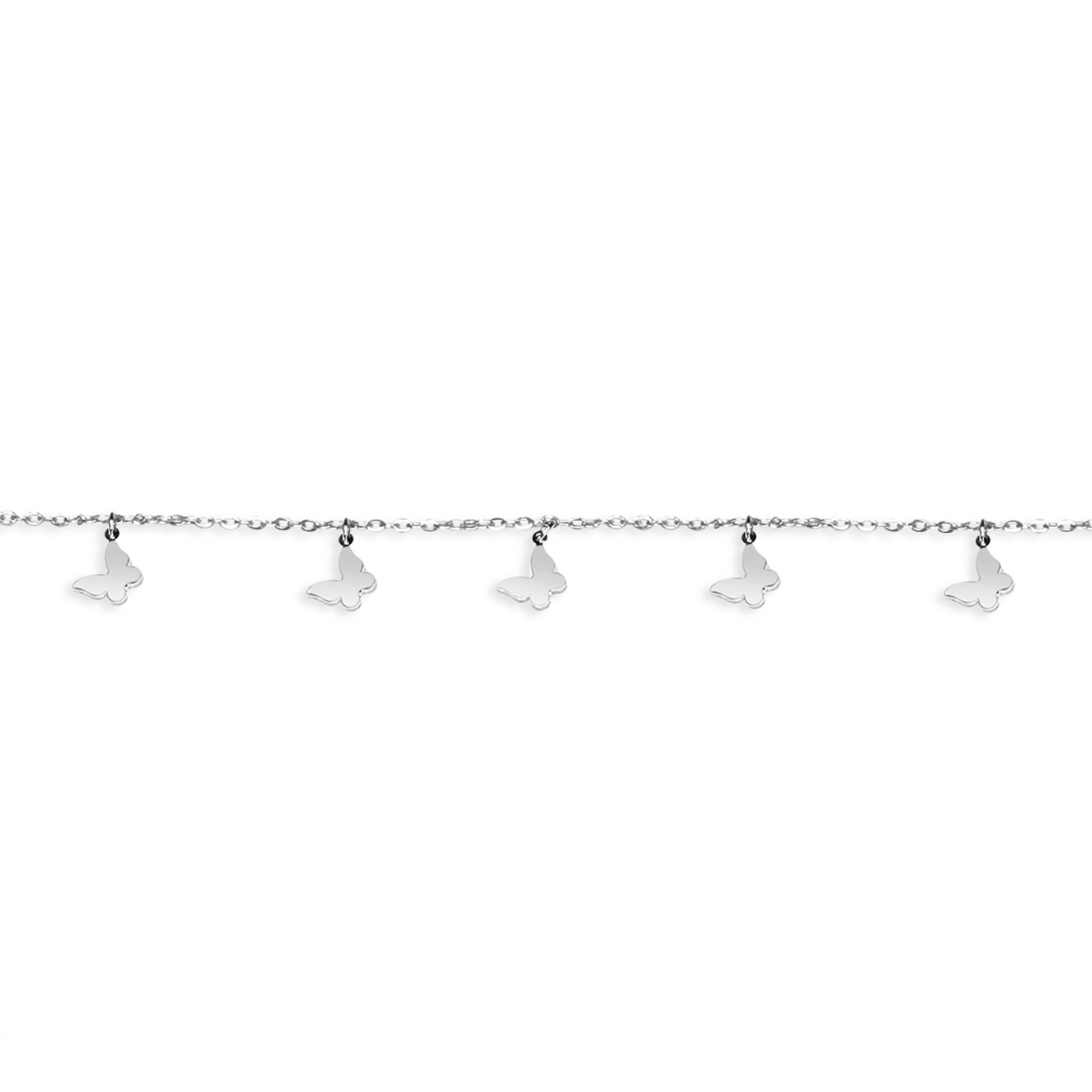 Αλυσίδα ποδιού με κρεμαστές πεταλούδες