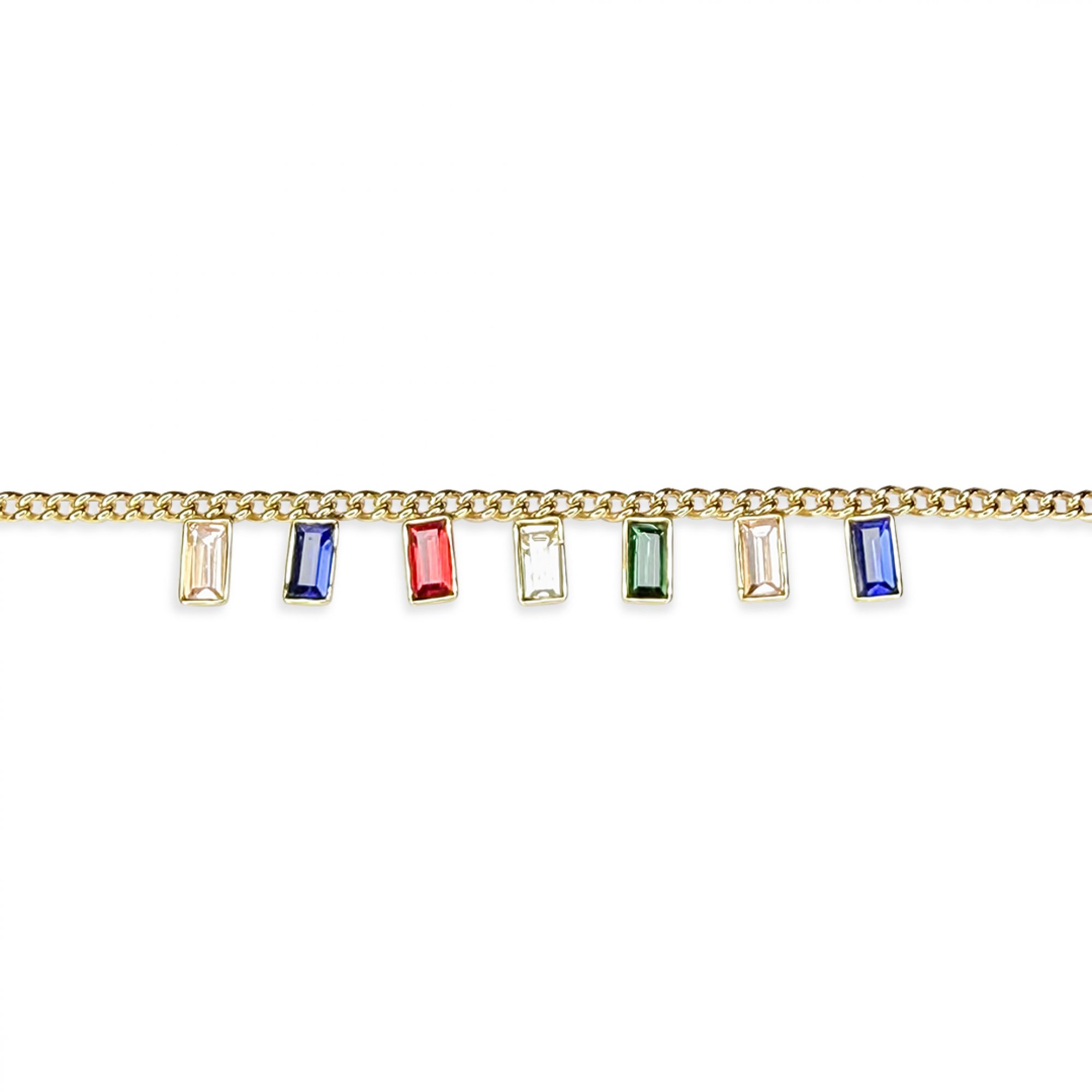 Gold plated steel bracelet