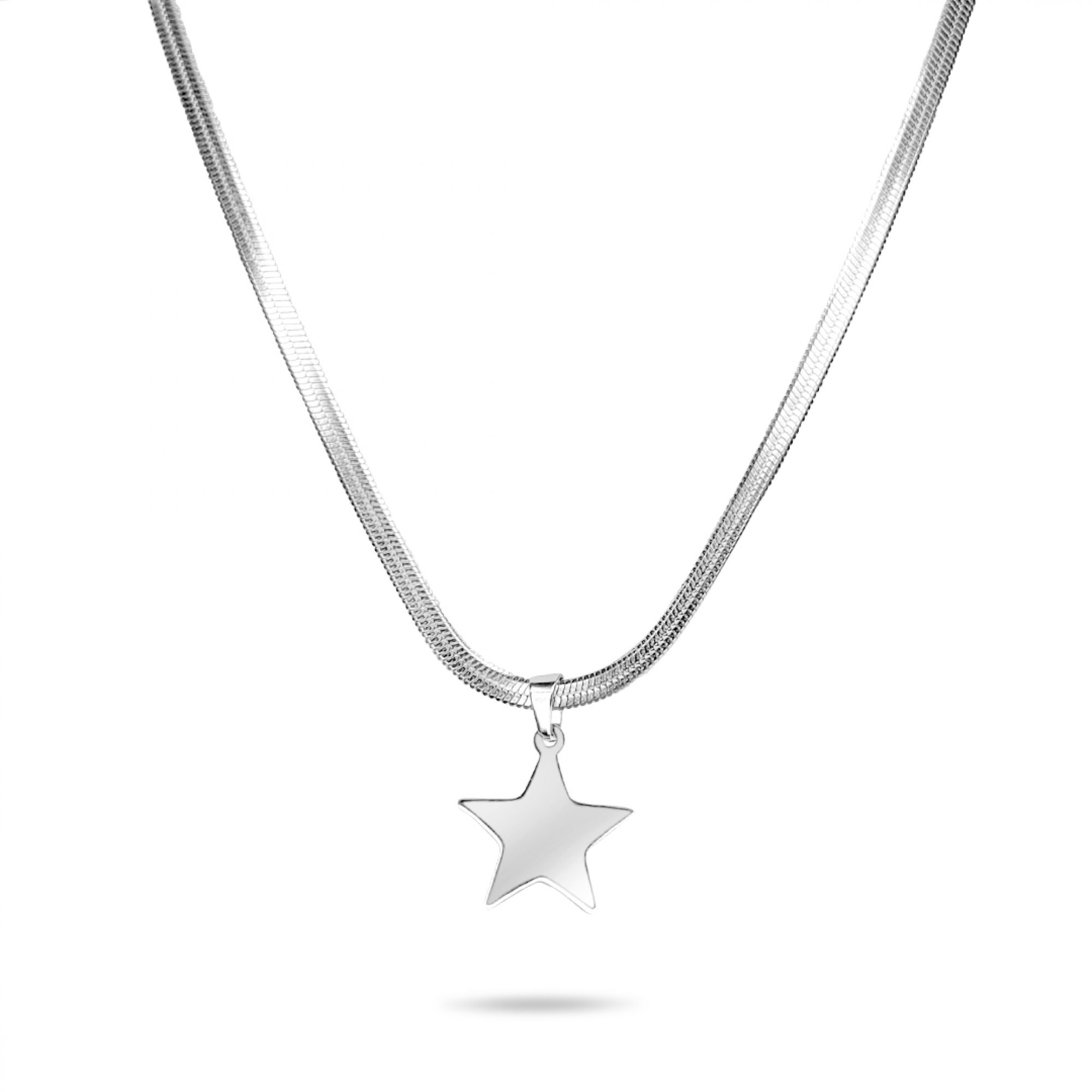 Star steel necklace
