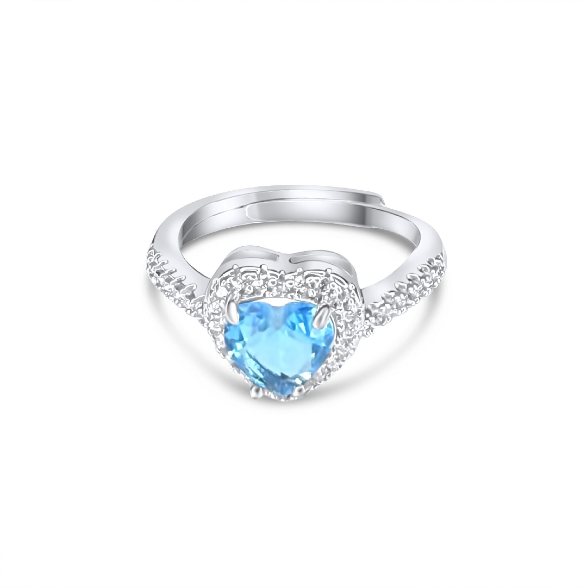 Multi stone stainless steel ring