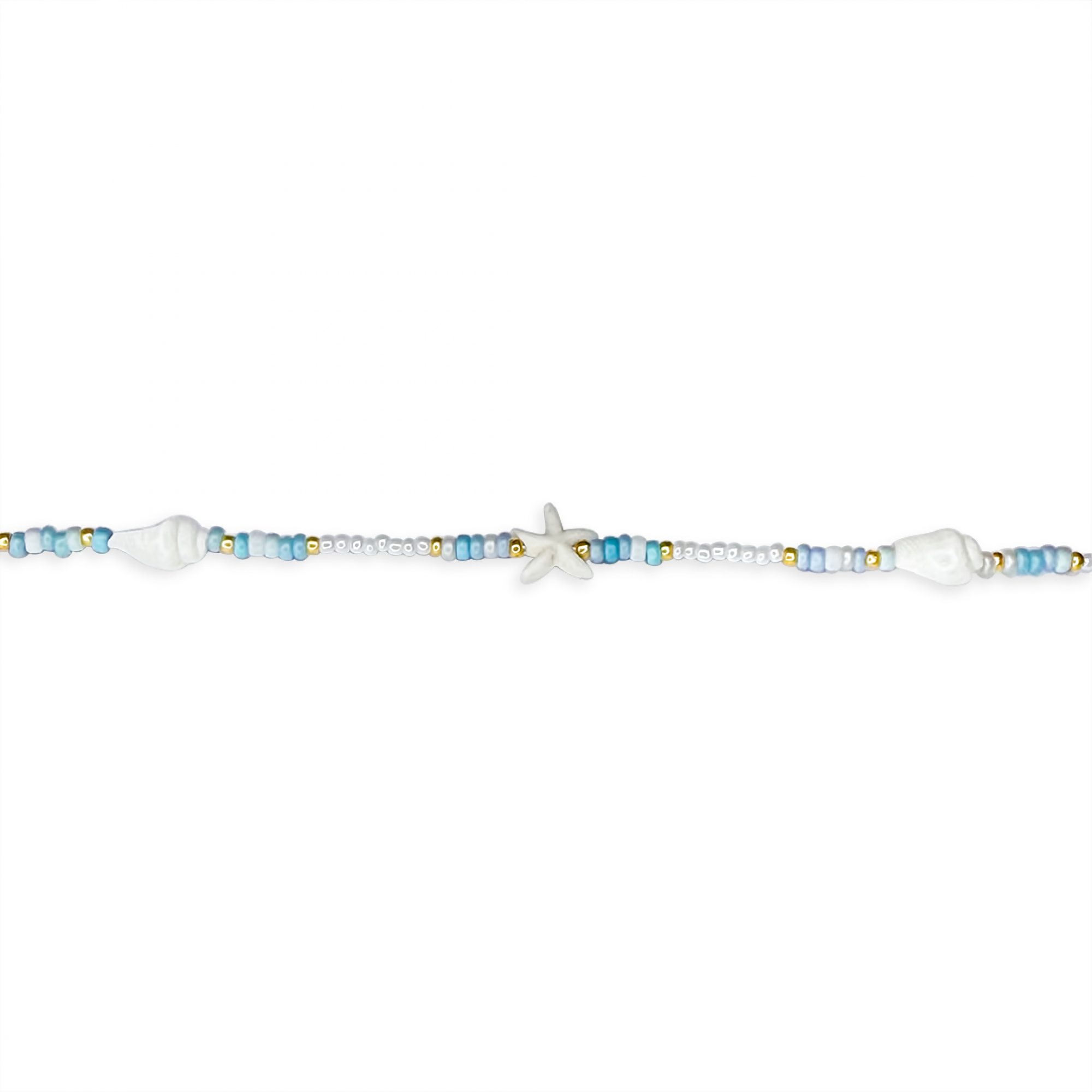Beaded Shell & Starfish Bracelet