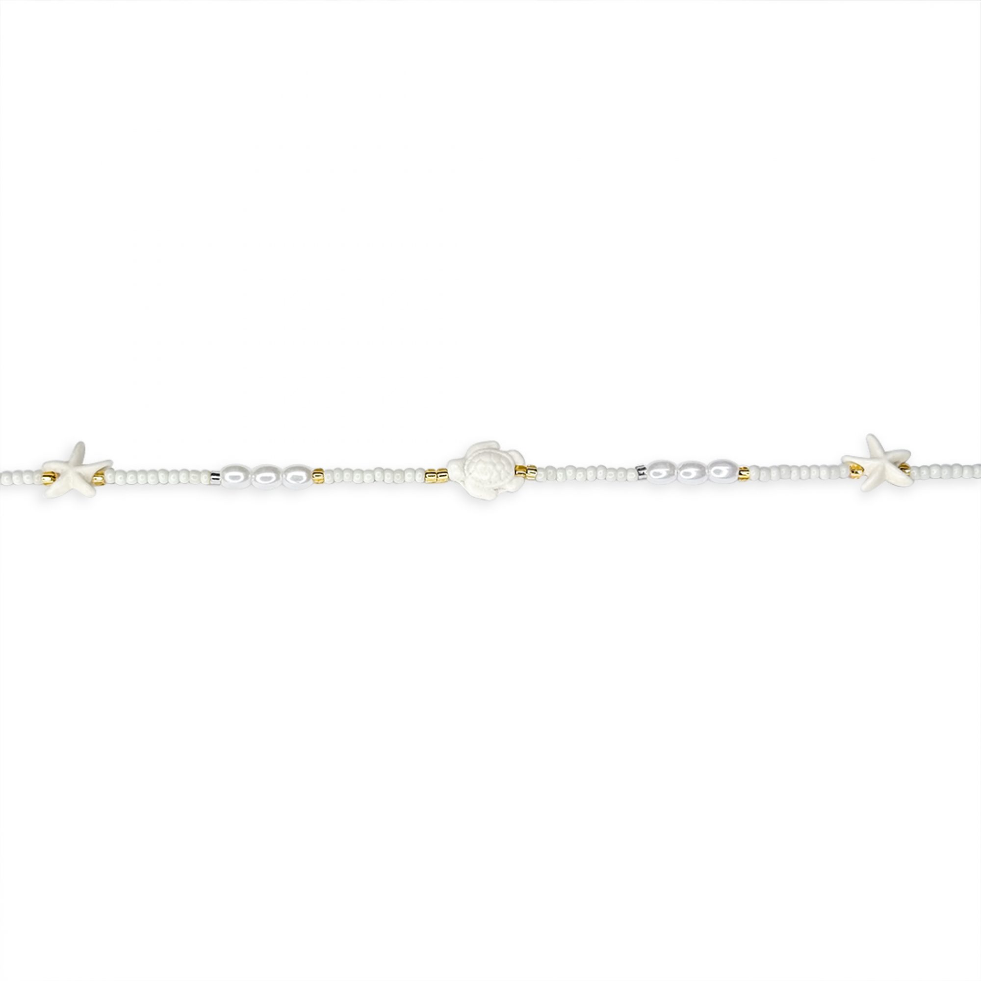 Beaded Starfish & Turtle Bracelet