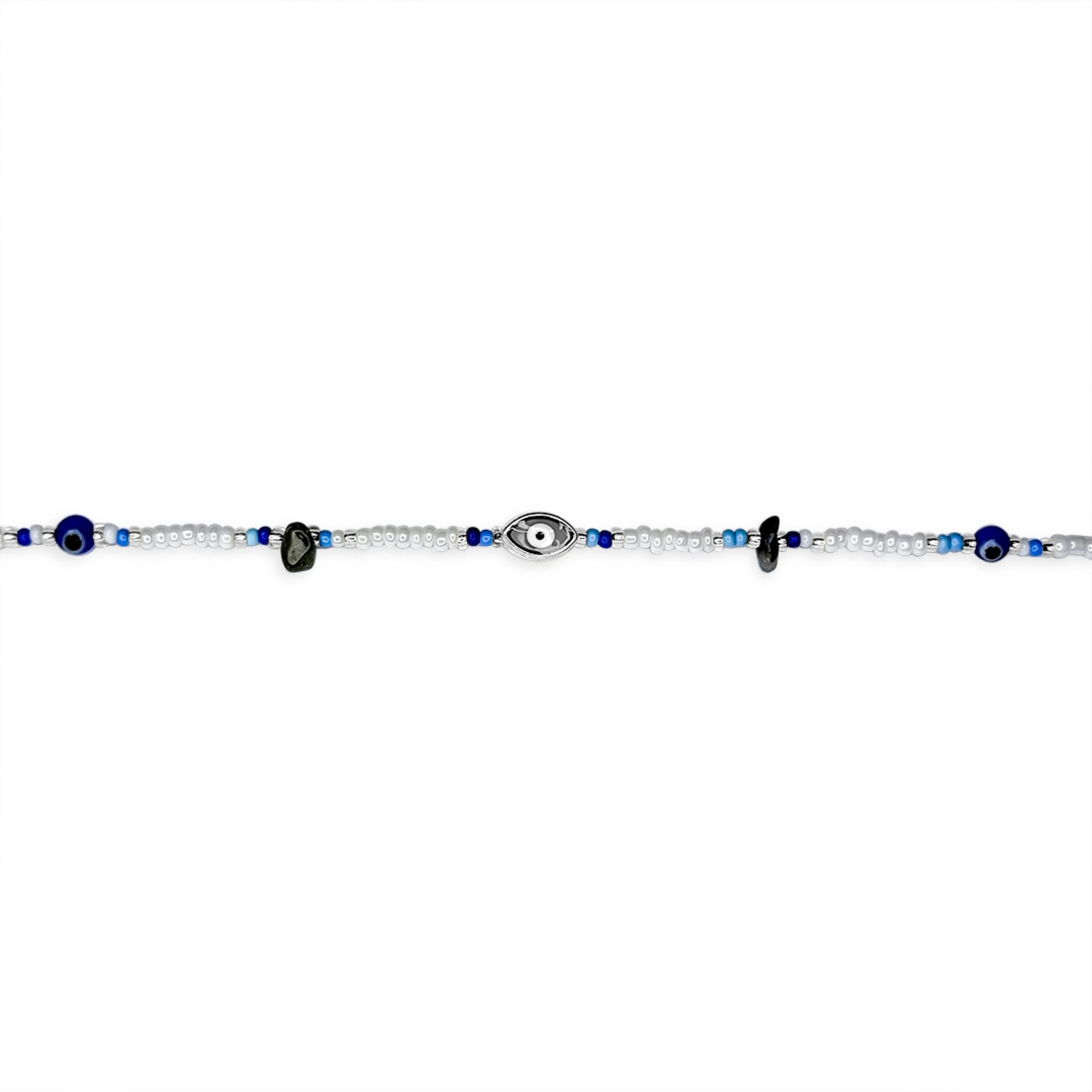 Bead & Evil Eye Bracelet