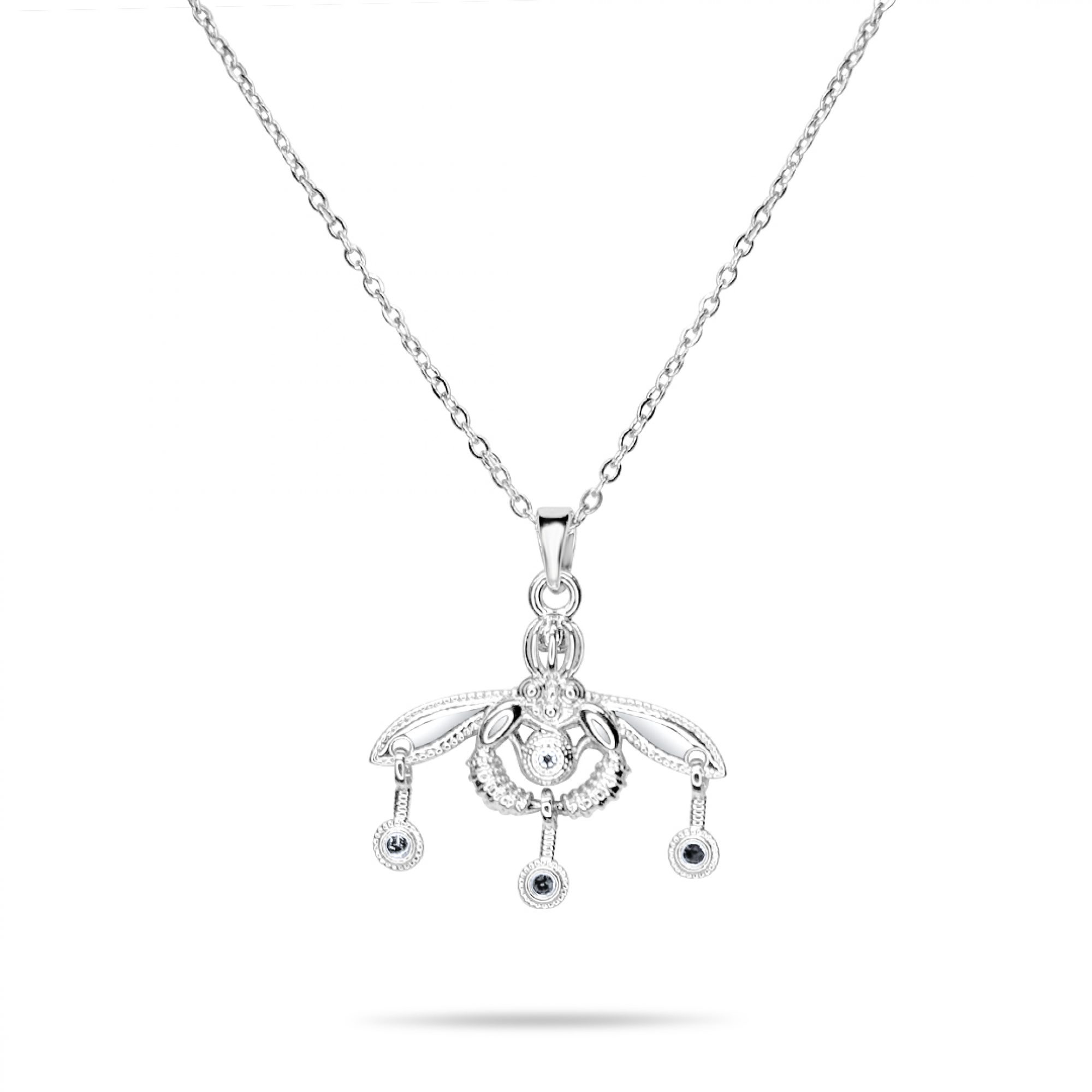 Stainless Steel Minoan Bee Necklace