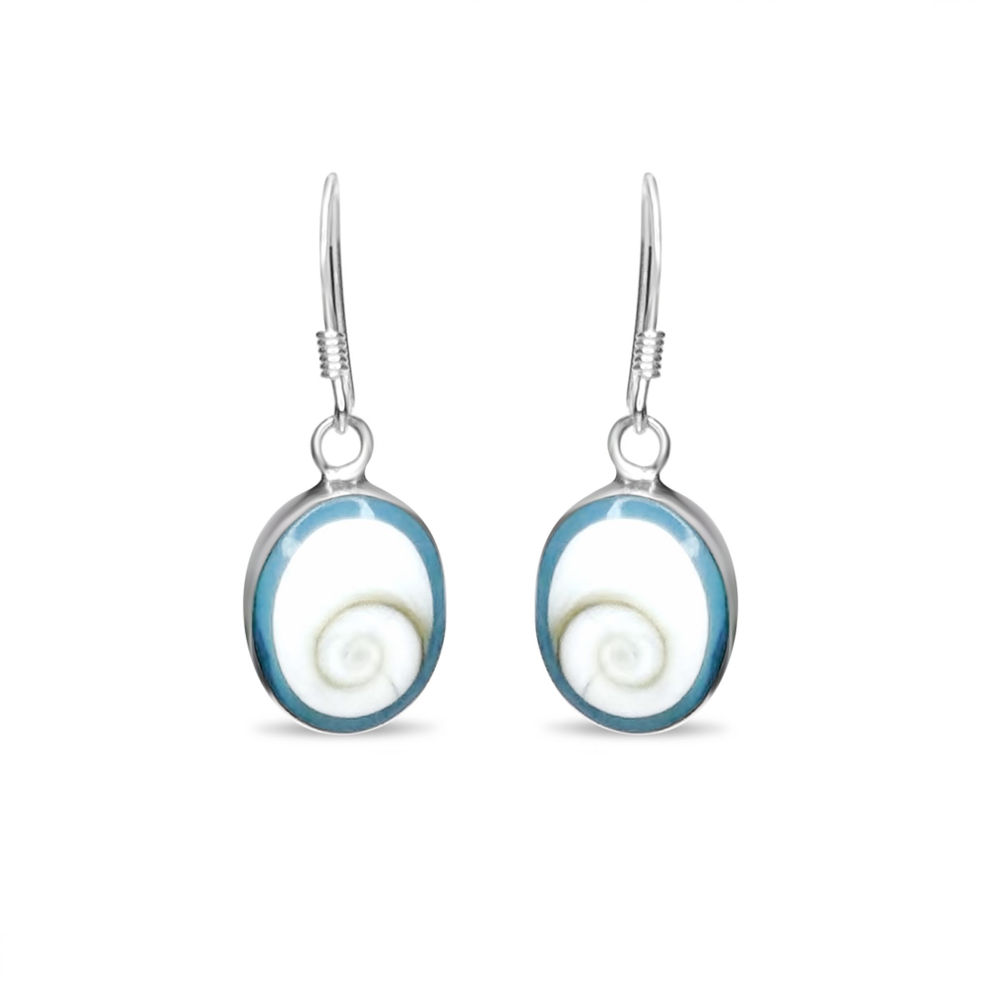 Eye of the sea dangle earrings
