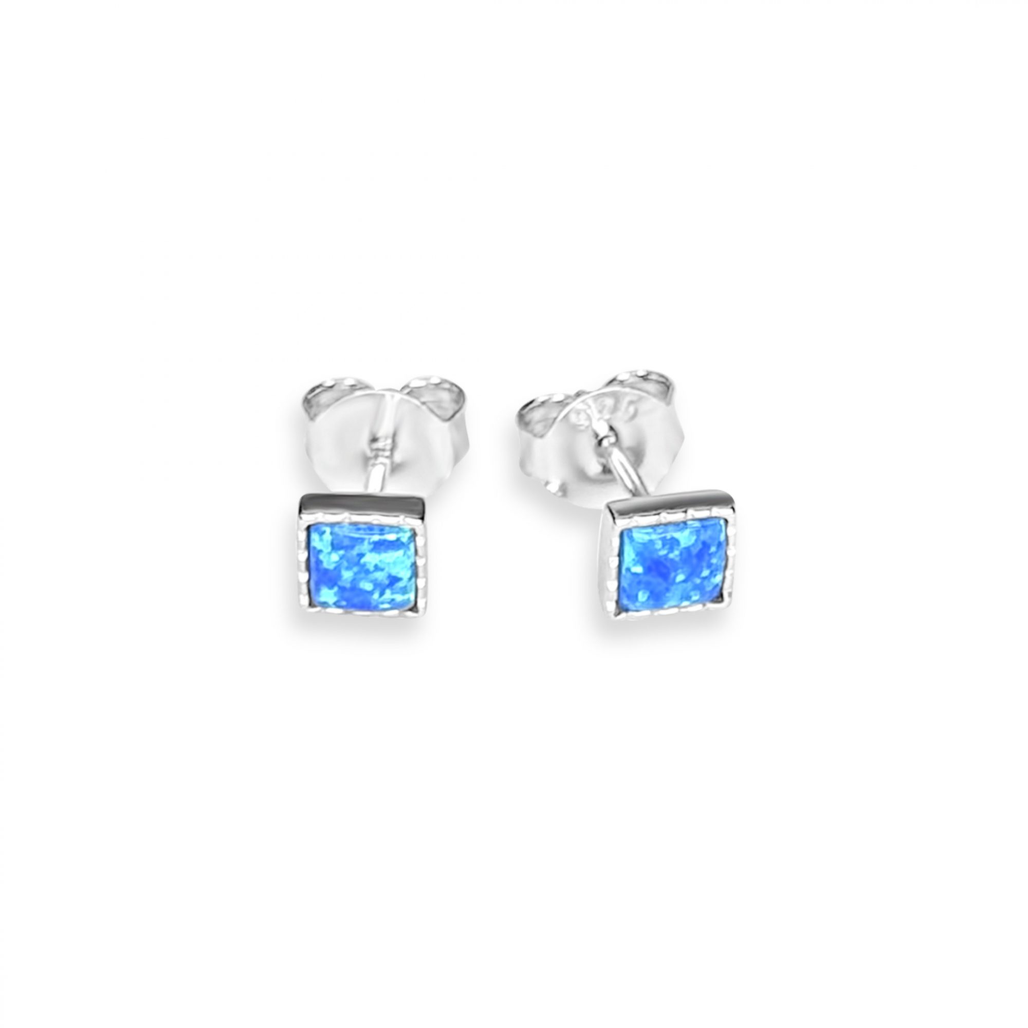 Stud opal earrings 