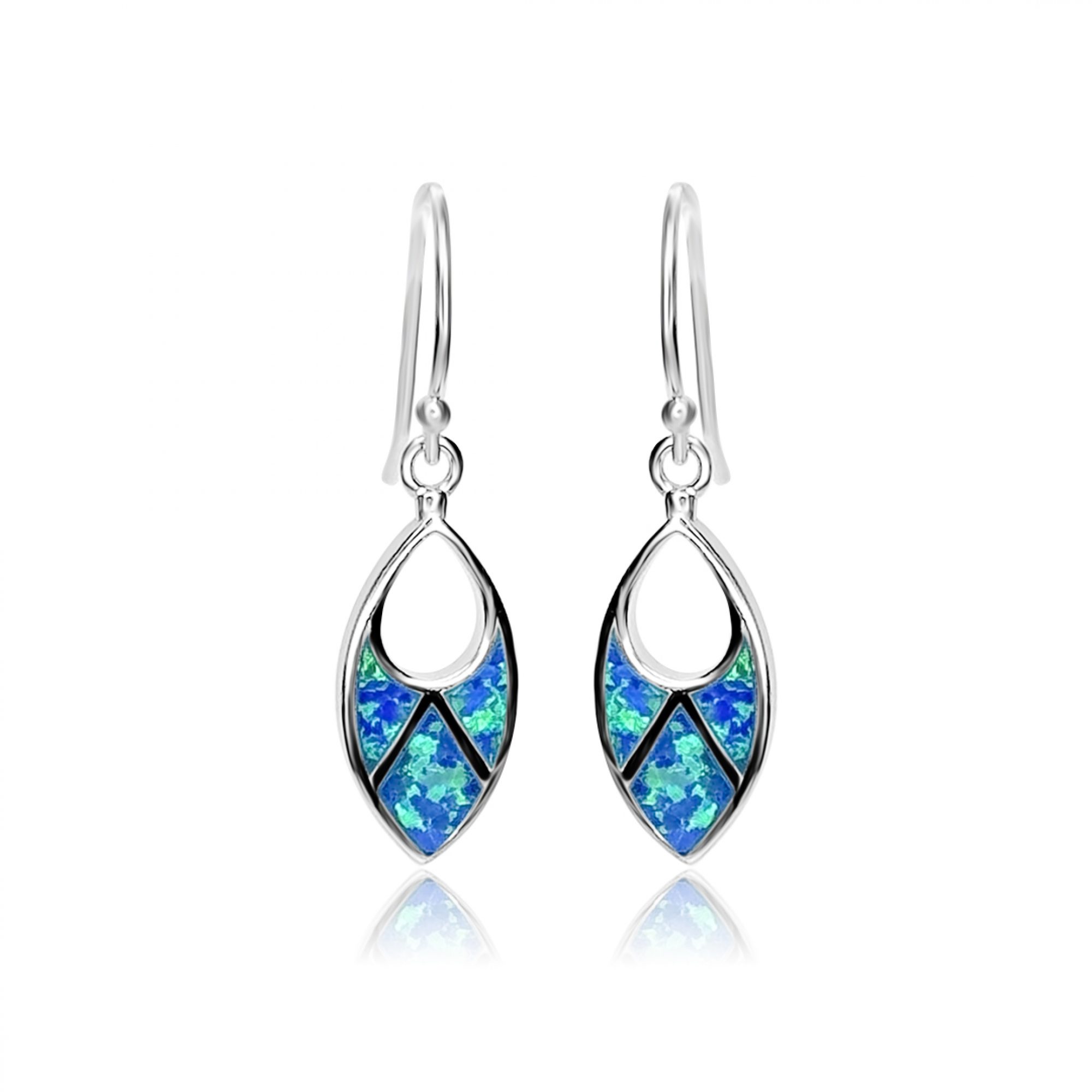 Dangle opal earrings