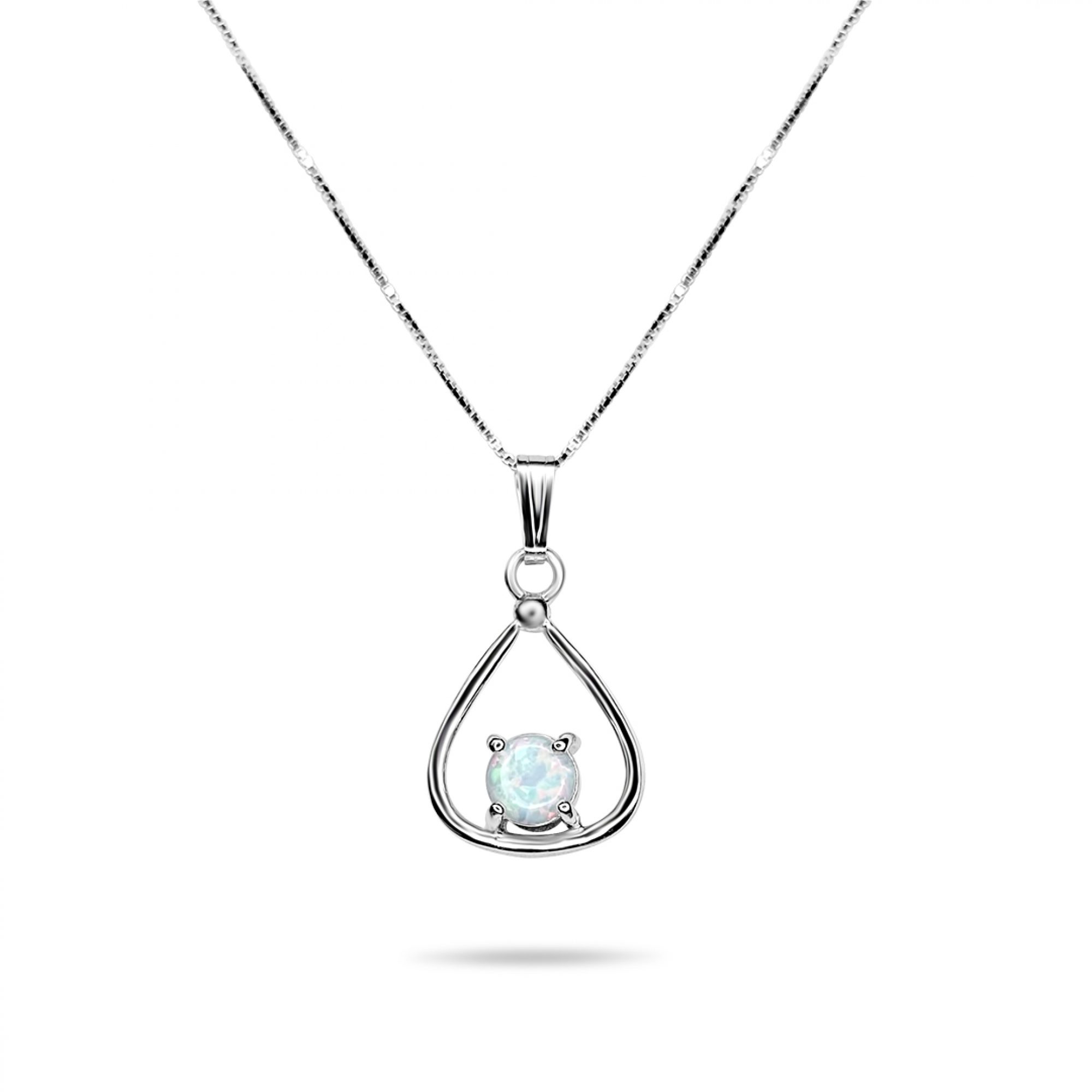 White opal pendant