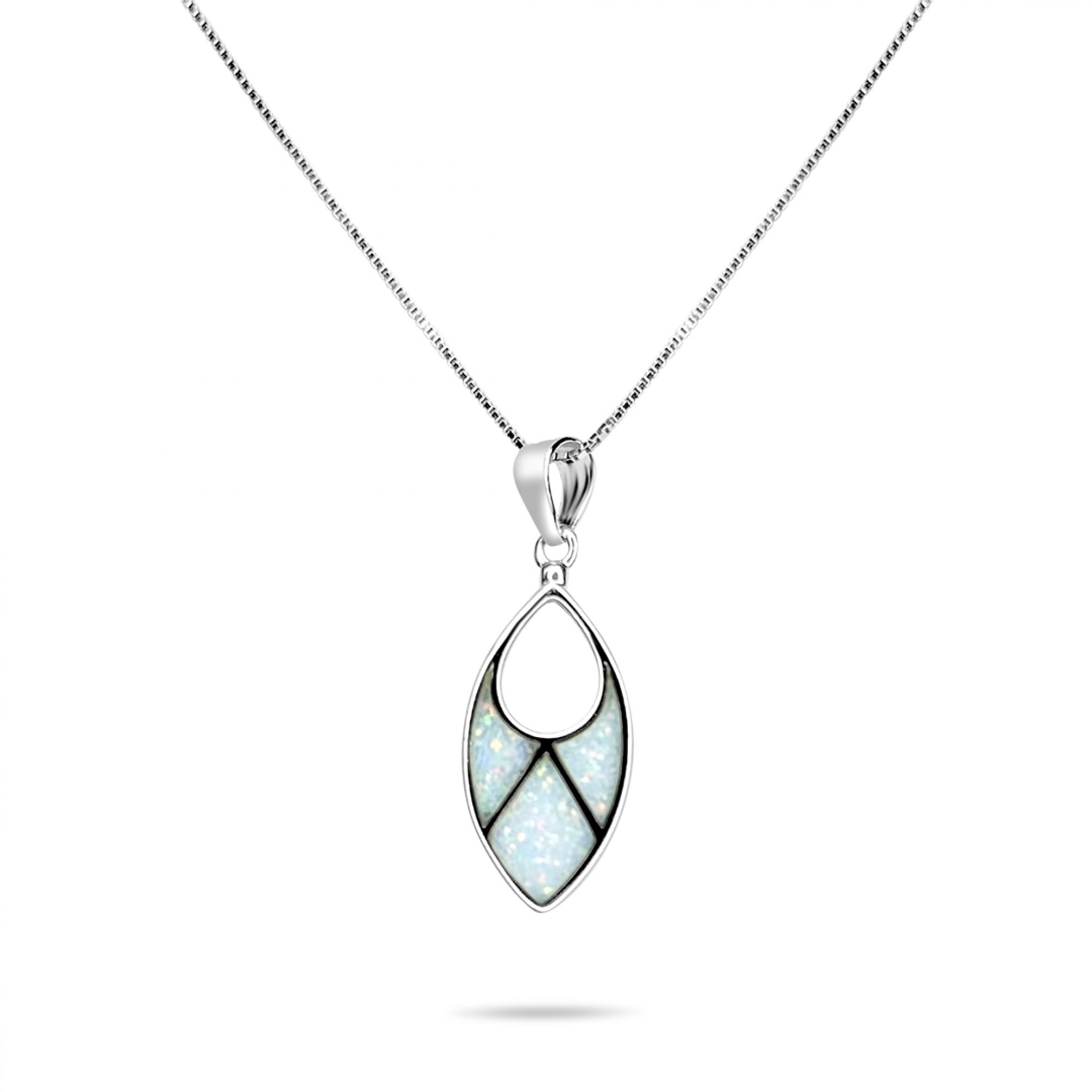 White opal pendant