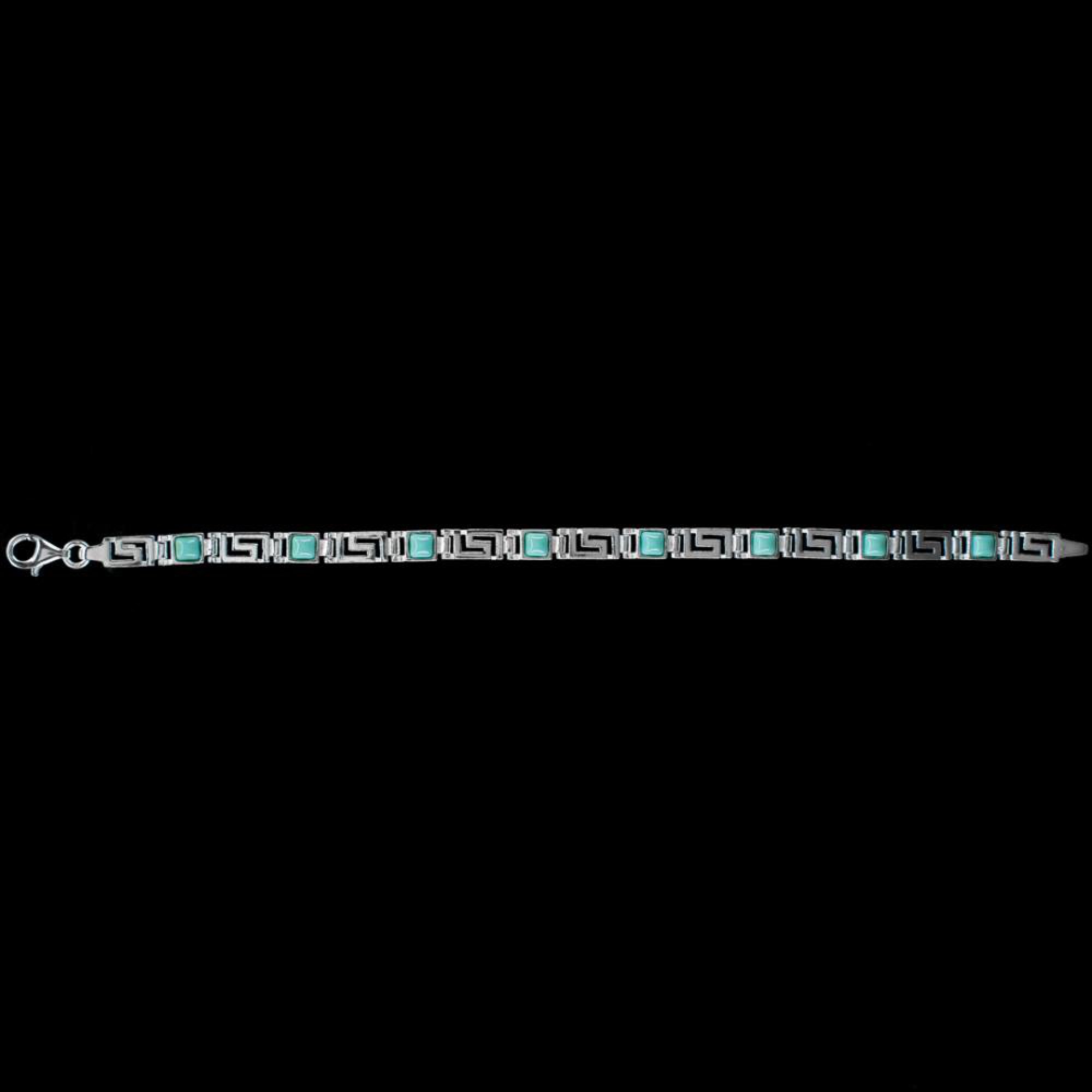 Βραχιόλι μαίανδρος με πέτρες τιρκουάζ