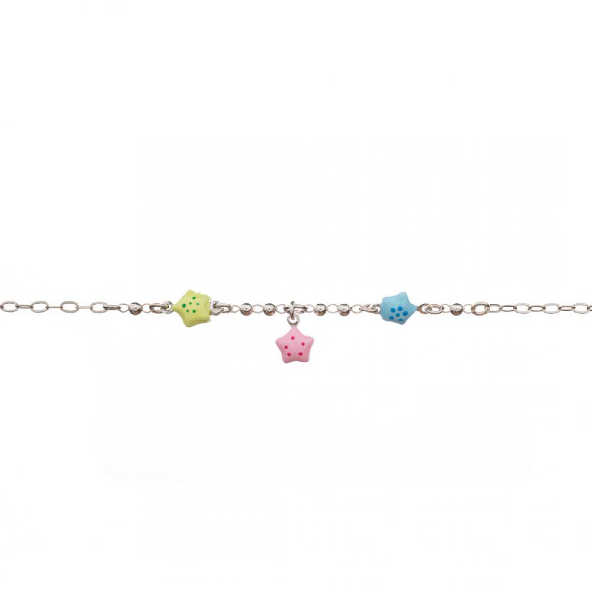 Βραχιόλι με κρεμαστό αστέρι με σμάλτο