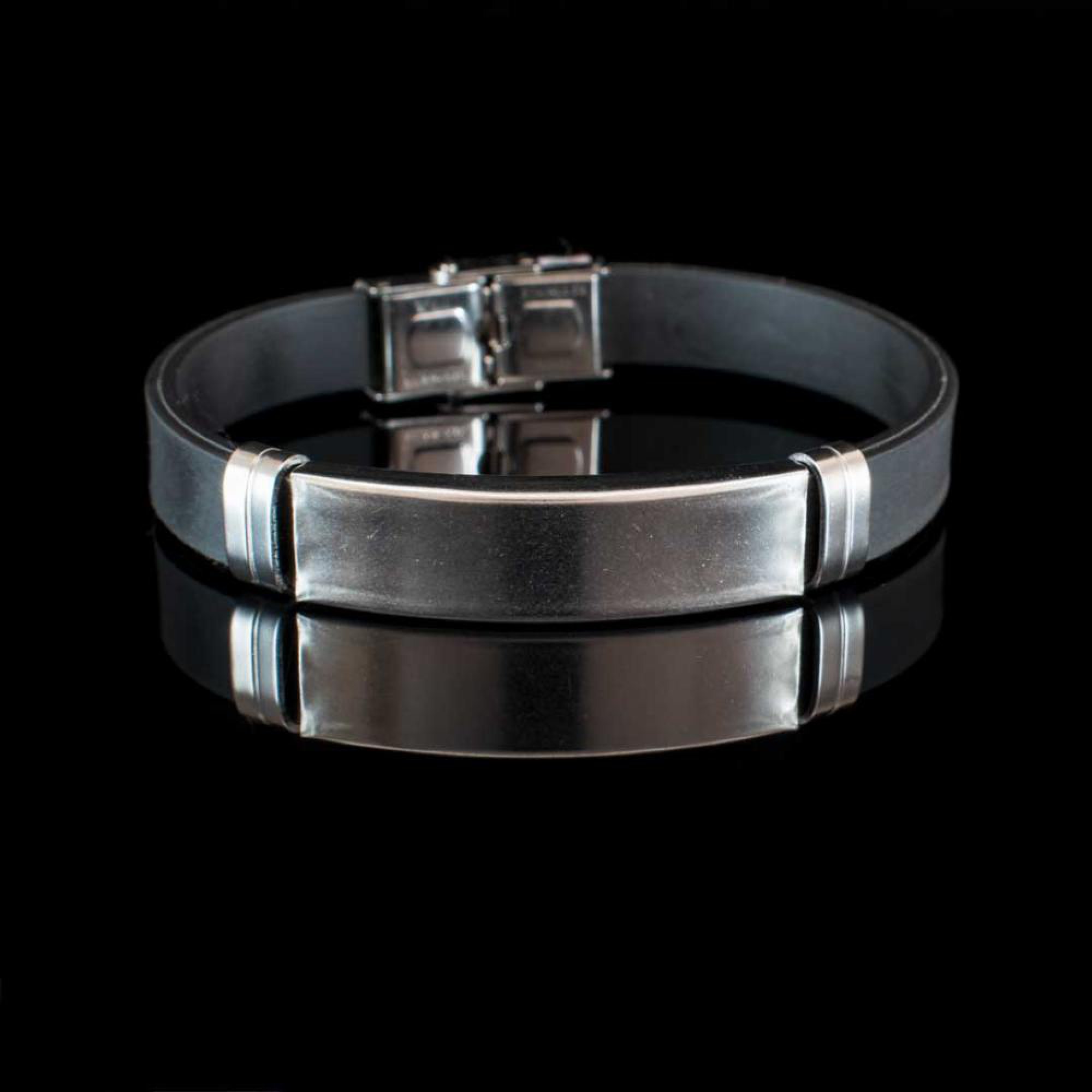 Steel-Caucho bracelet