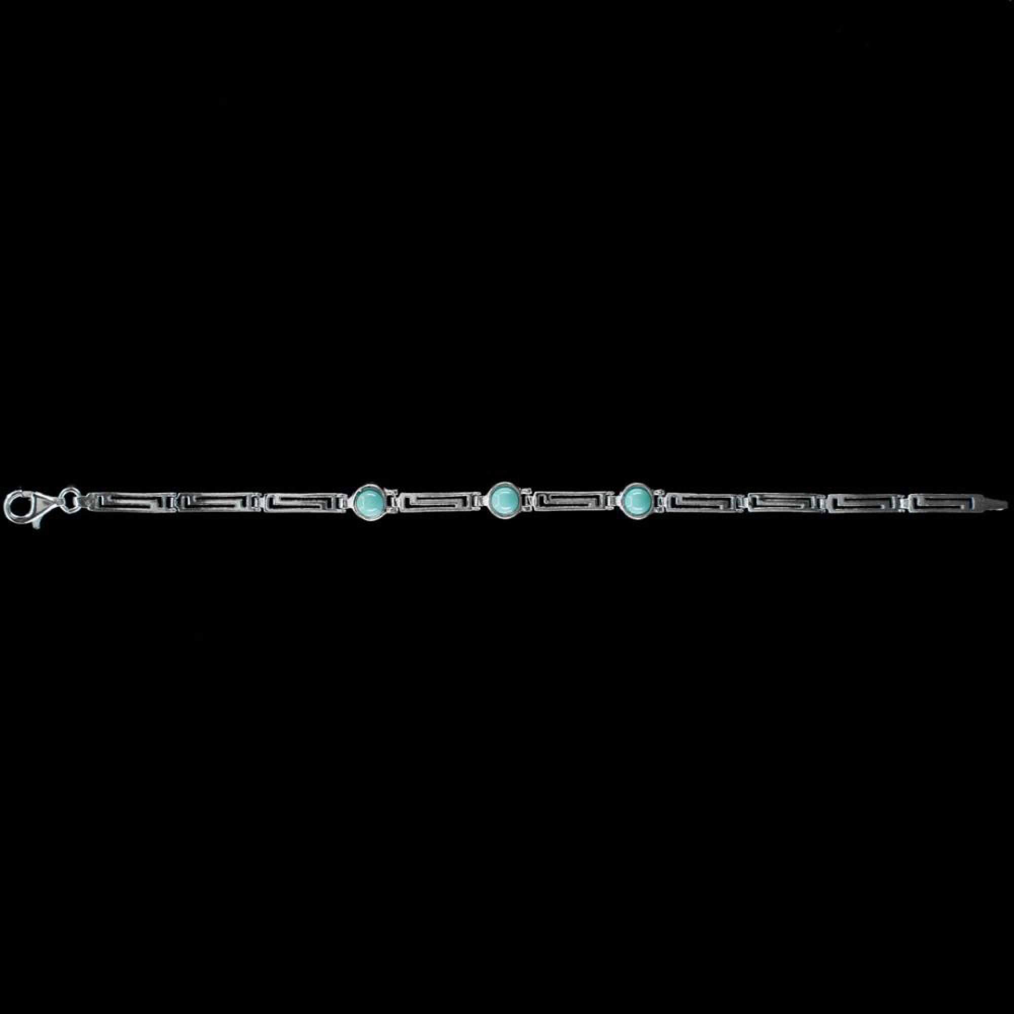 Βραχιόλι μαίανδρος με πέτρες τιρκουάζ