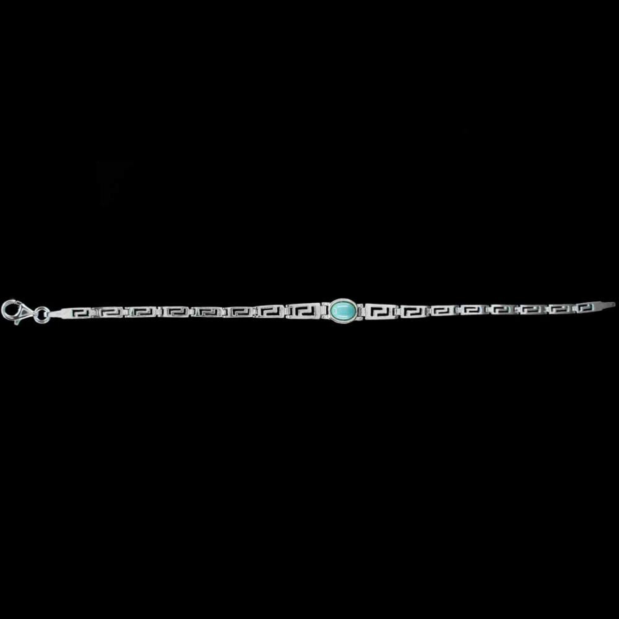 Βραχιόλι μαίανδρος με πέτρα τιρκουάζ