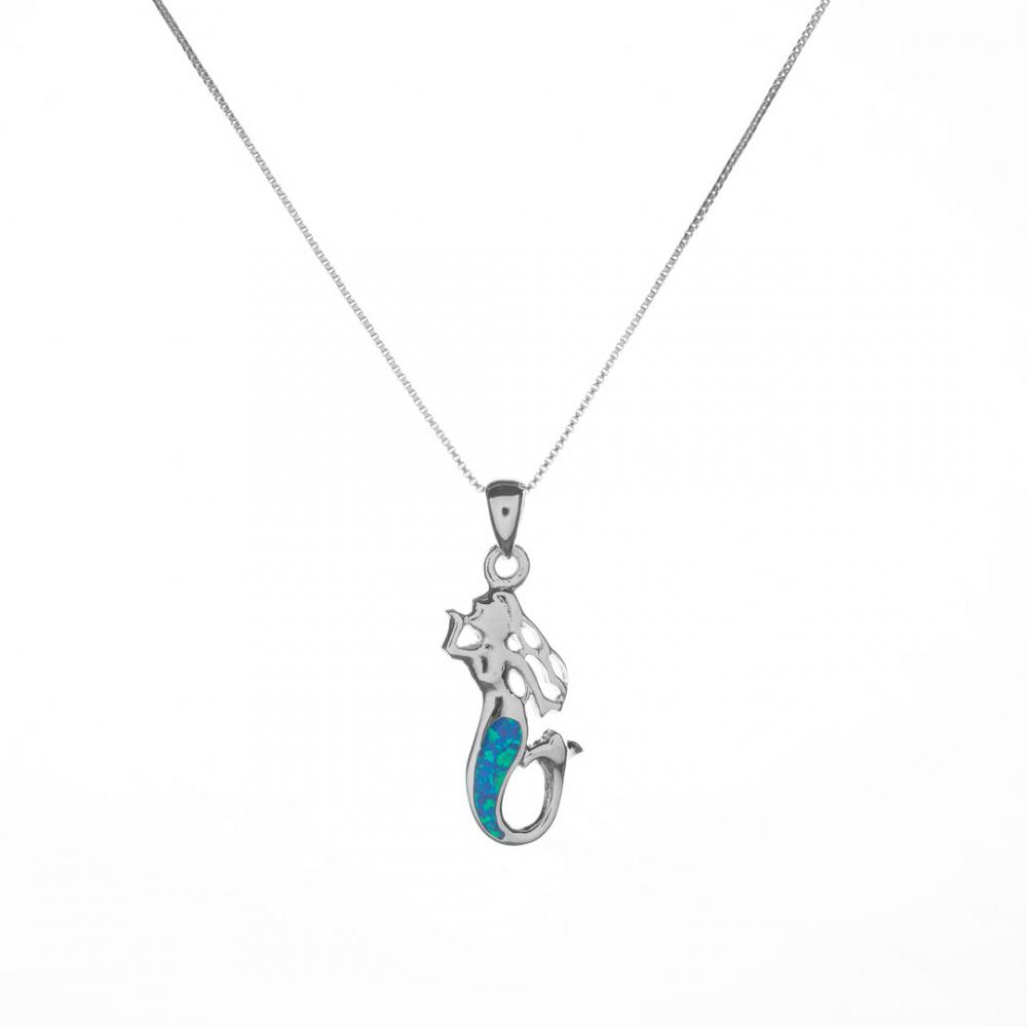 Opal mermaid pendant 