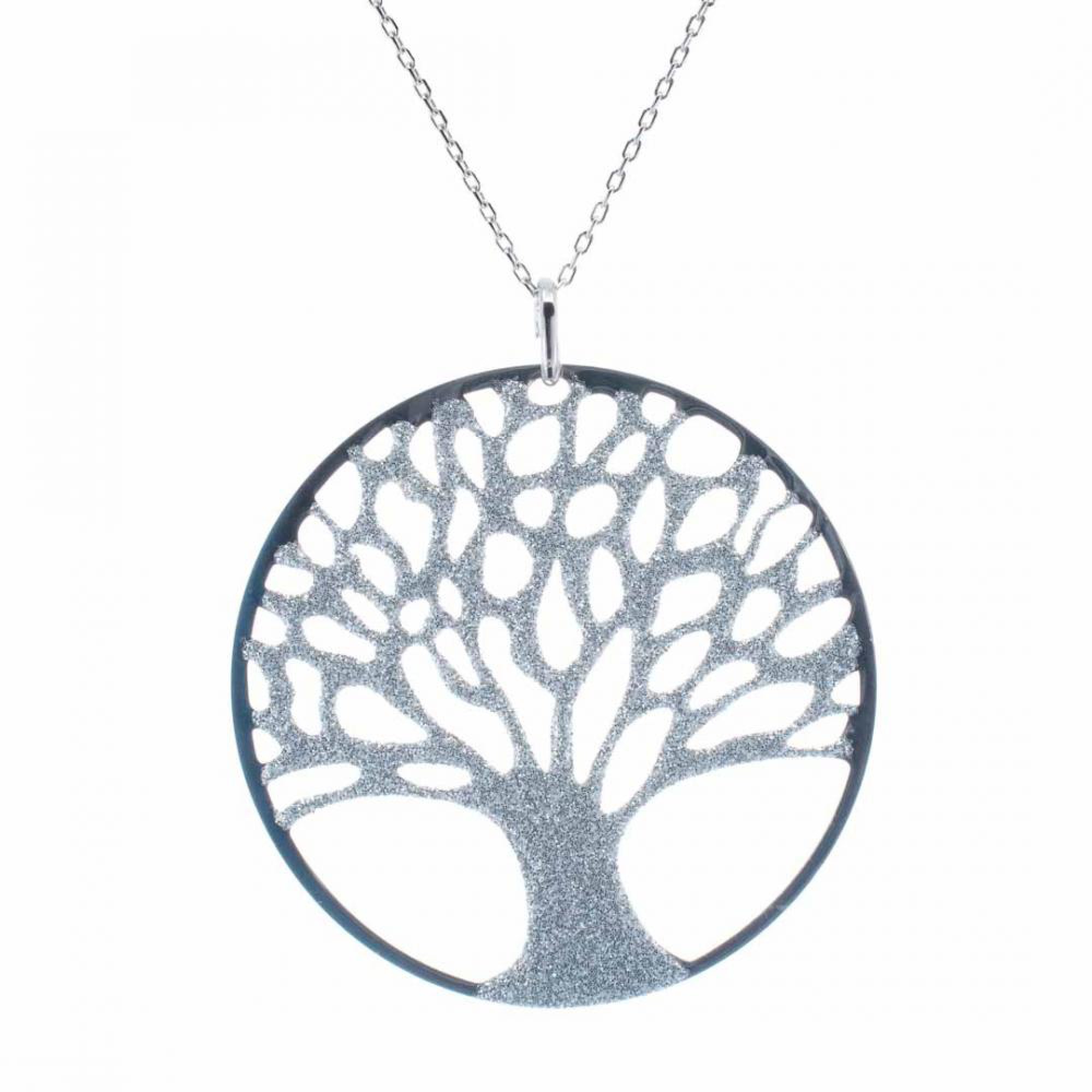 Tree of life necklace with glitter