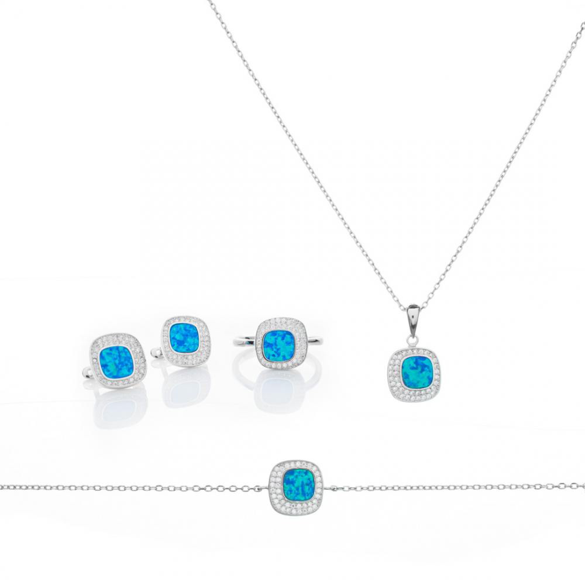 Opal jewelry set 