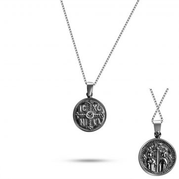 petsios Κολιέ κωνσταντινάτο οξειδωμένο