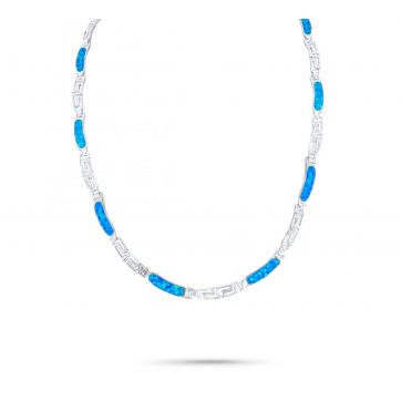 petsios Κολιέ με πέτρες όπαλ και μαίανδρο