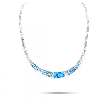 petsios Κολιέ με πέτρες όπαλ και μαίανδρο