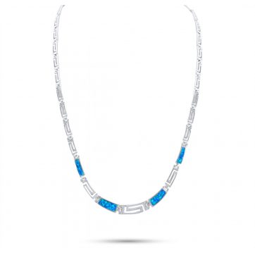 petsios Κολιέ με πέτρες όπαλ και μαίανδρο