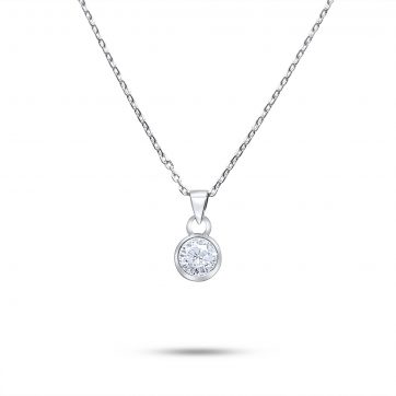 petsios Κολιέ με πέτρα ζιργκόν