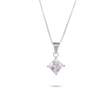 petsios Κολιέ με πέτρα ζιργκόν