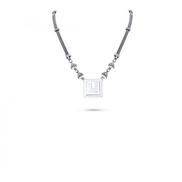 petsios Meander necklace oxidised