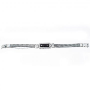 petsios Οξειδωμένο βραχιόλι με πέτρα αχάτη