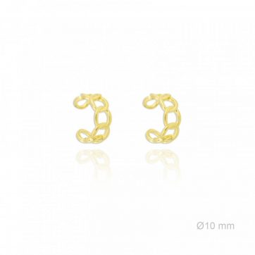 petsios Σκουλαρίκια Ear cuffs αλυσίδα επίχρυσα