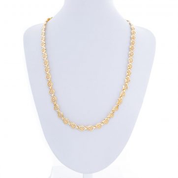 petsios Κολιέ μαίανδρος επίχρυσο