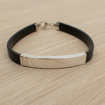 petsios Βραχιόλι καουτσούκ ασήμι