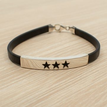 petsios Βραχιόλι καουτσούκ ασήμι